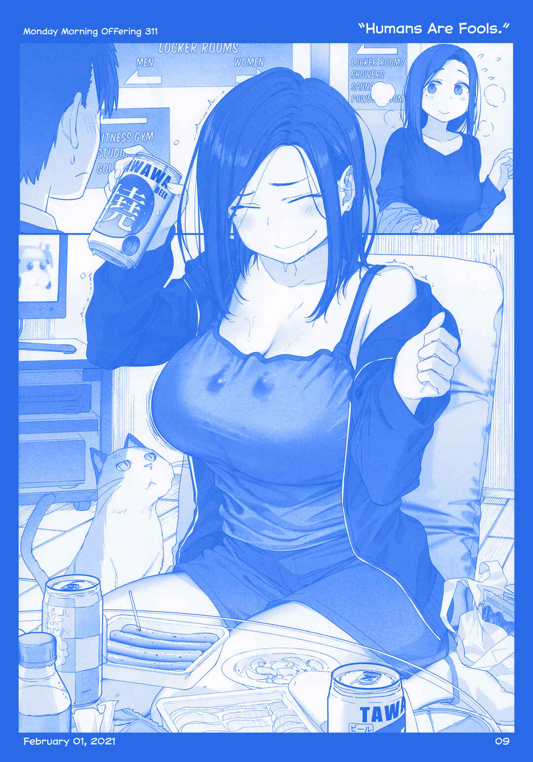 Page 8 Chapter 38 Getsuyoubi no Tawawa  (Twitter Webcomic)