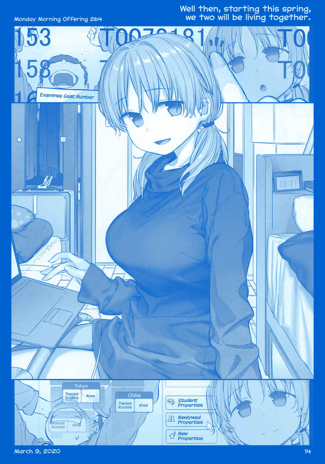 Page 14 Chapter 36 Getsuyoubi no Tawawa  (Twitter Webcomic)