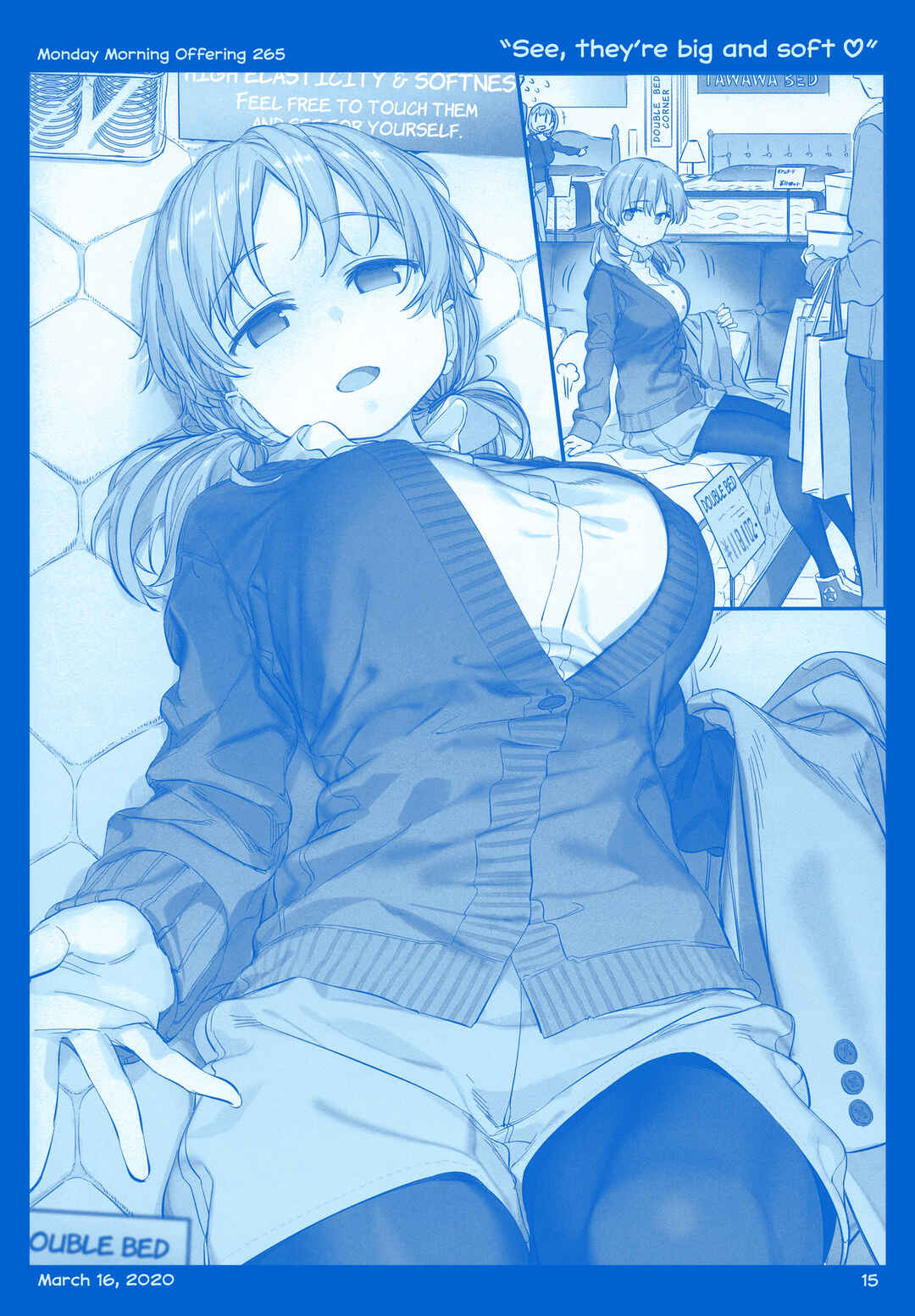 Page 15 Chapter 36 Getsuyoubi no Tawawa  (Twitter Webcomic)