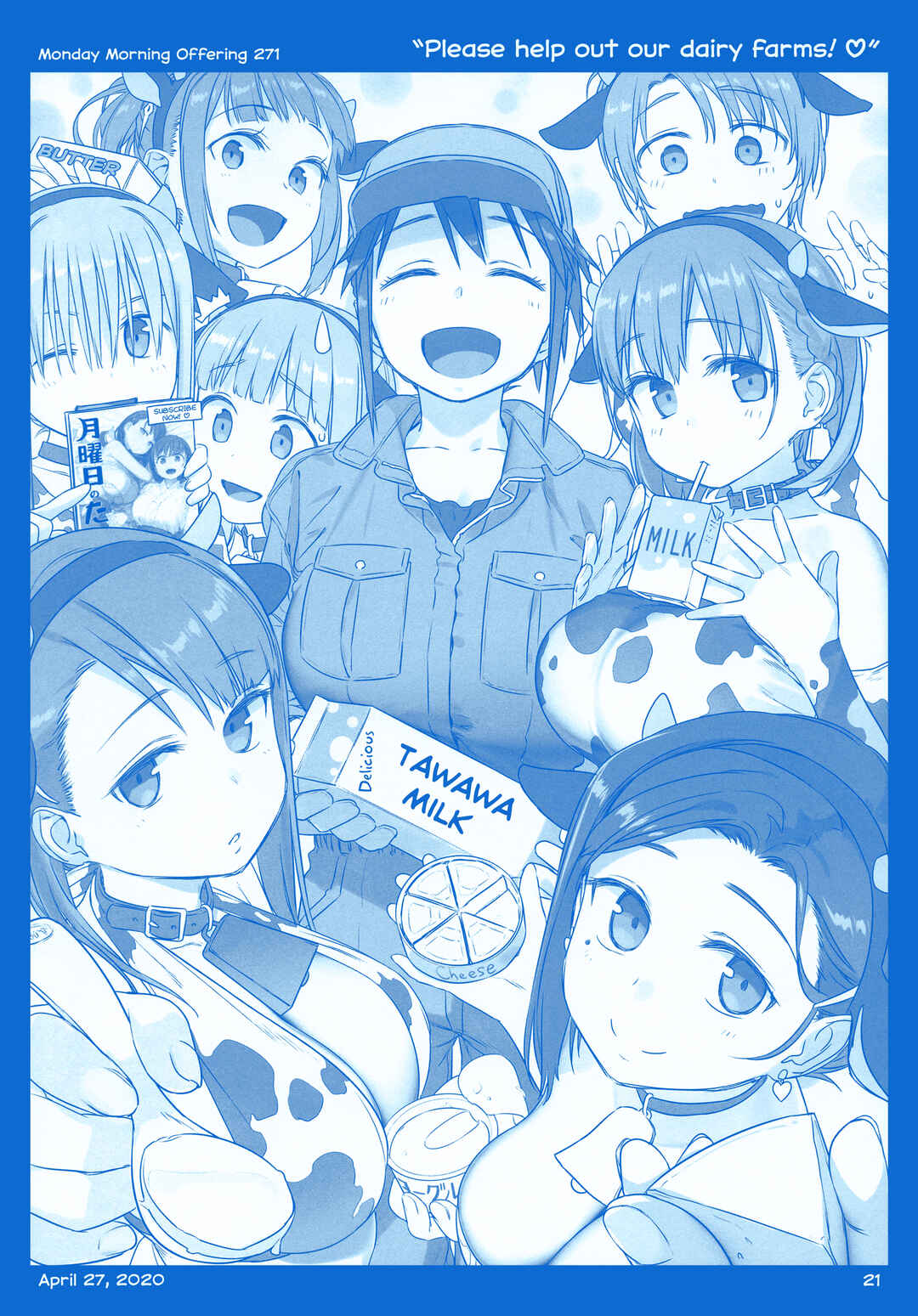 Page 21 Chapter 36 Getsuyoubi no Tawawa  (Twitter Webcomic)