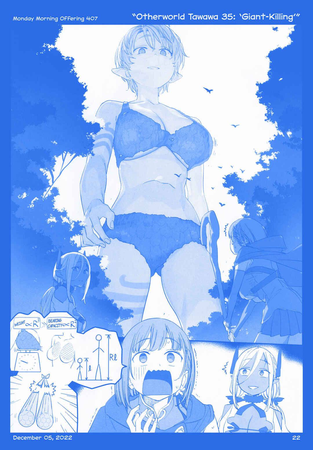 Page 21 Chapter 44 Getsuyoubi no Tawawa  (Twitter Webcomic)