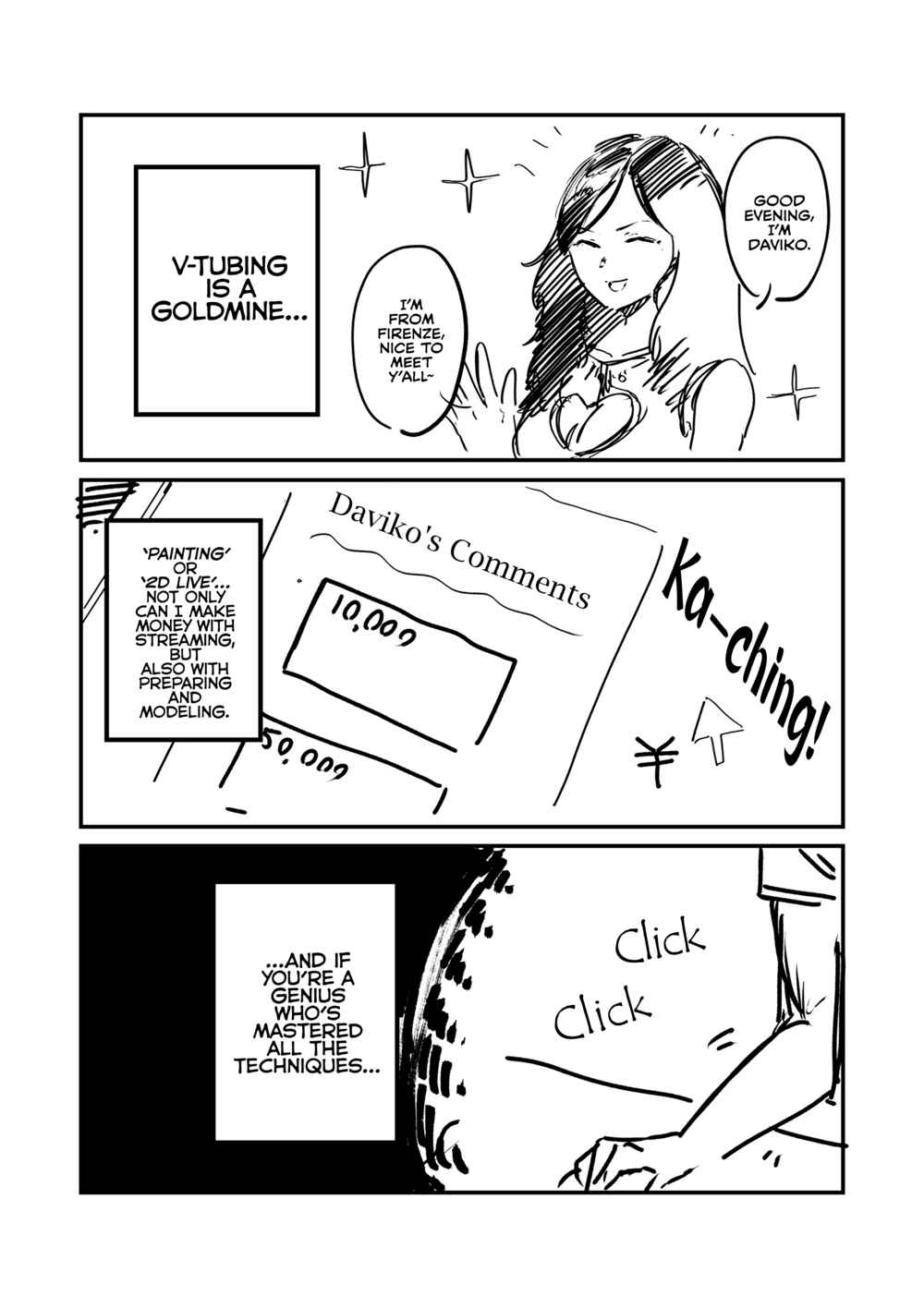 Page 1 Chapter Unknown_2208 Leonardo da Vinci Became A VTuber