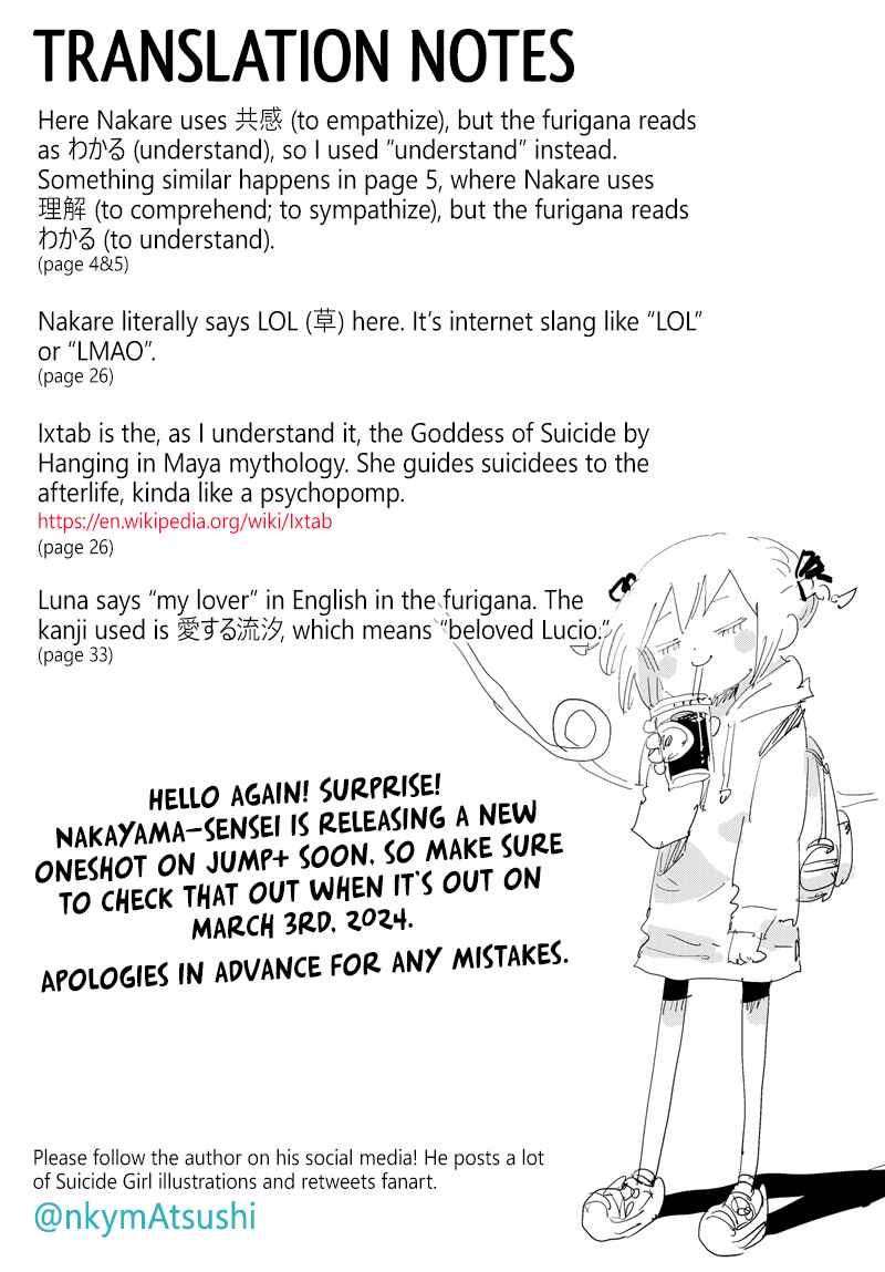 Page 34 Chapter 32 Suicide Girl