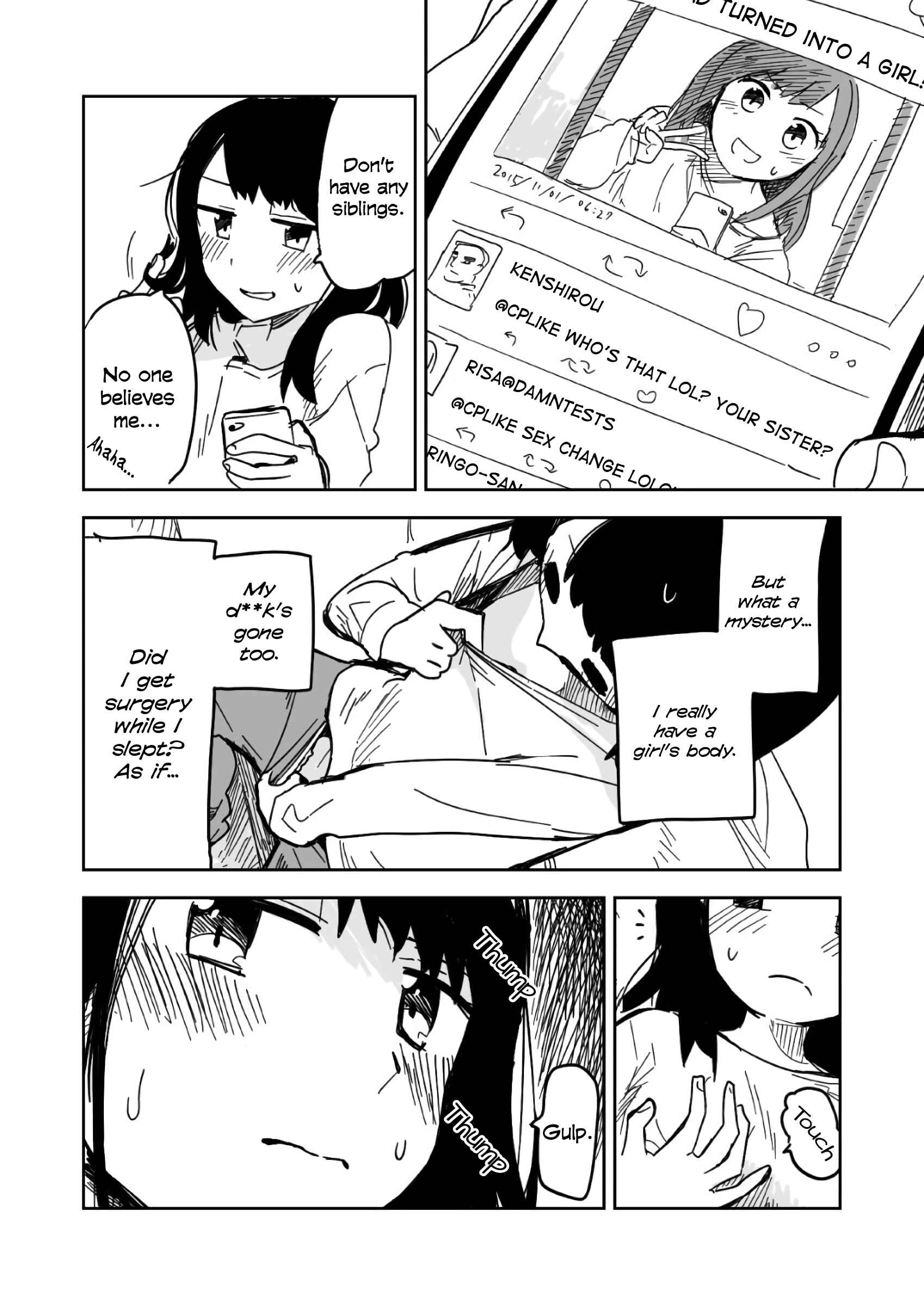 Page 2 Chapter Unknown_aa3b Asaokitara Onnanoko ni Natte ita.
