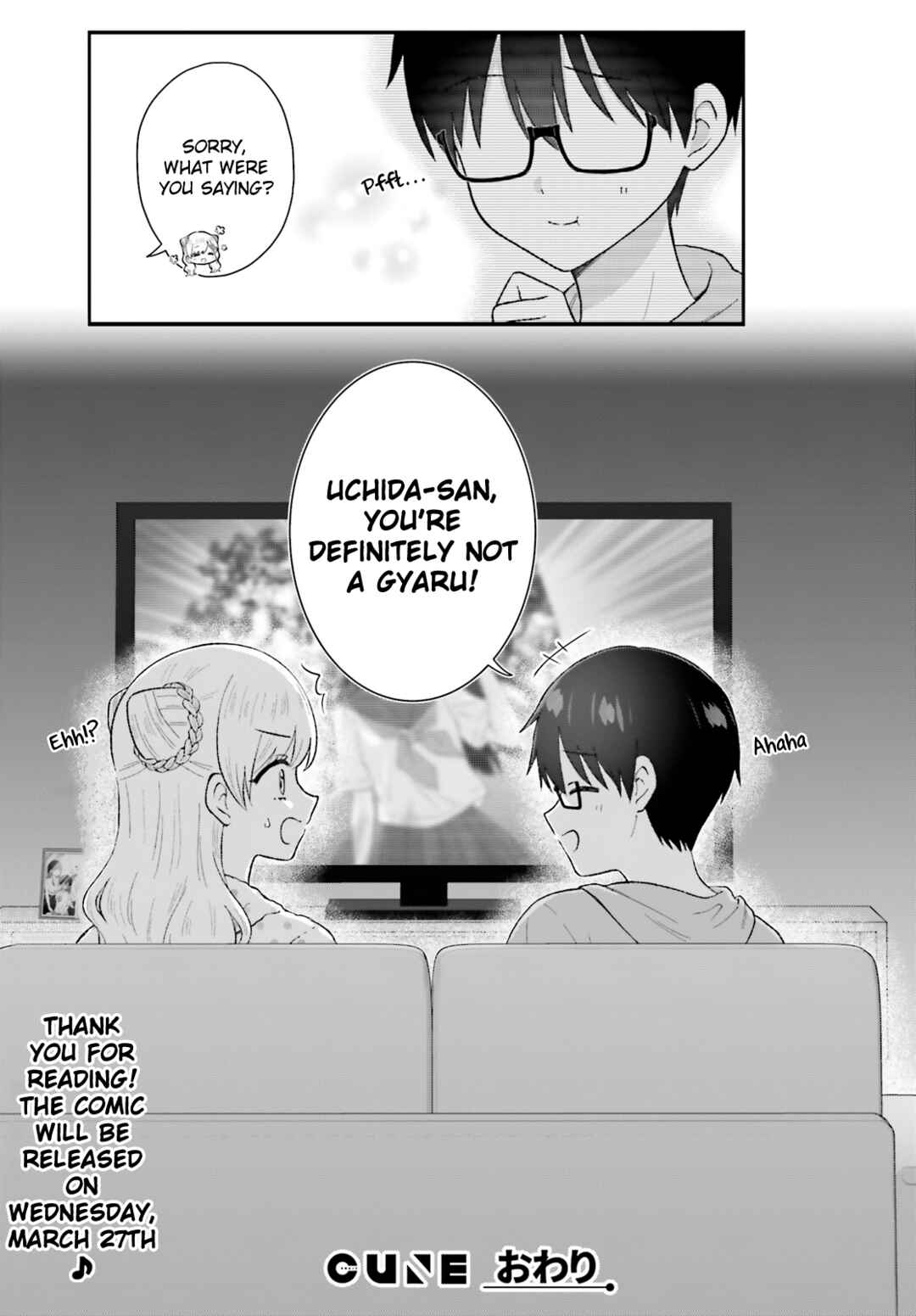 Page 15 Chapter 9 Uchida-san wa Zettai ni Gyaru Janai!