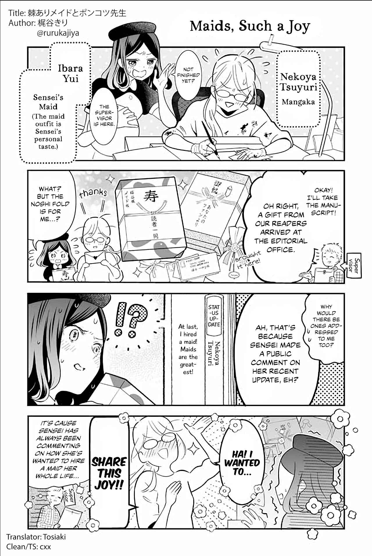 Page 1 Chapter 7 The Prickly Maid and Clumsy Mangaka