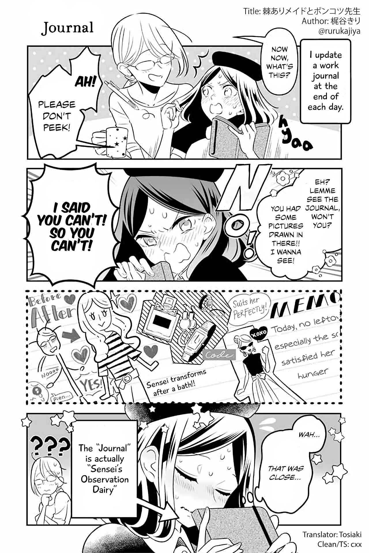 Page 1 Chapter 12 The Prickly Maid and Clumsy Mangaka