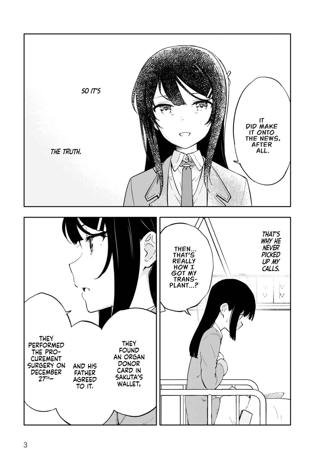 Page 3 Chapter 3 Rascal Does Not Dream of a Dreaming Girl
