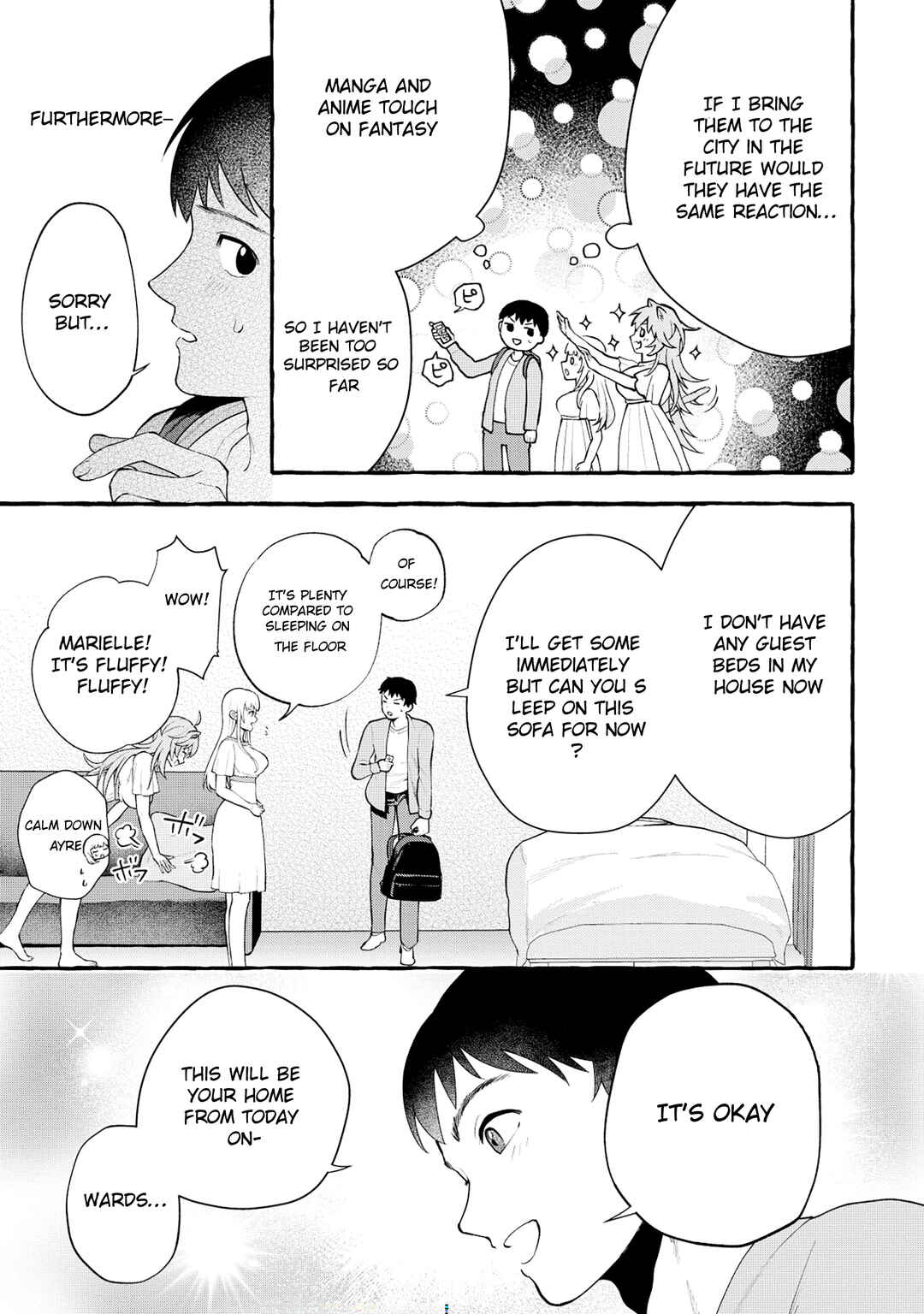 Page 9 Chapter 3.1 Isekai Chikyuu kan de Kojin Boueki Shite Mita