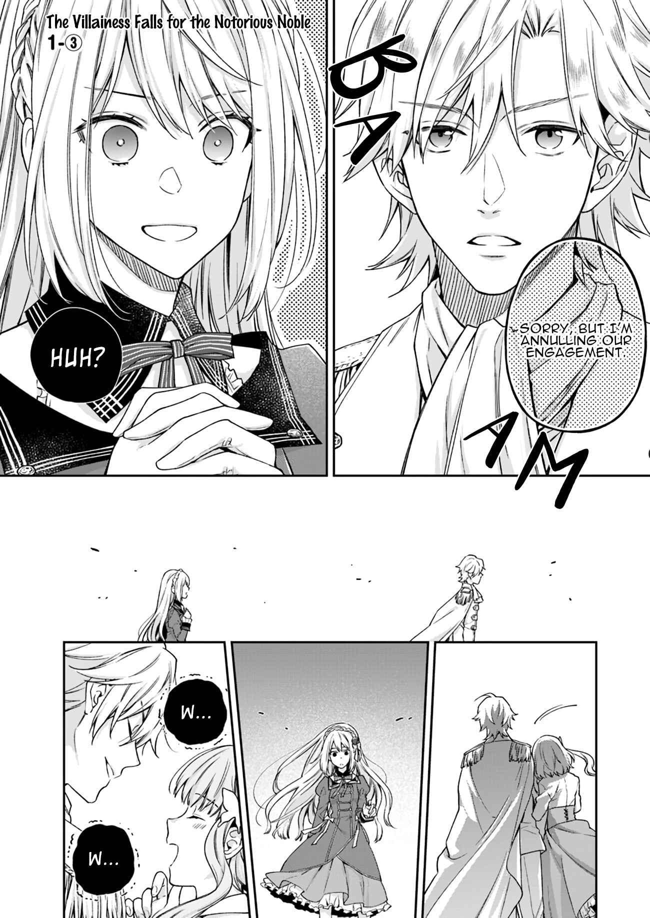 Page 2 Chapter 1.3 Akuyaku Reijou wa Kiraware Kizoku ni Koi wo suru