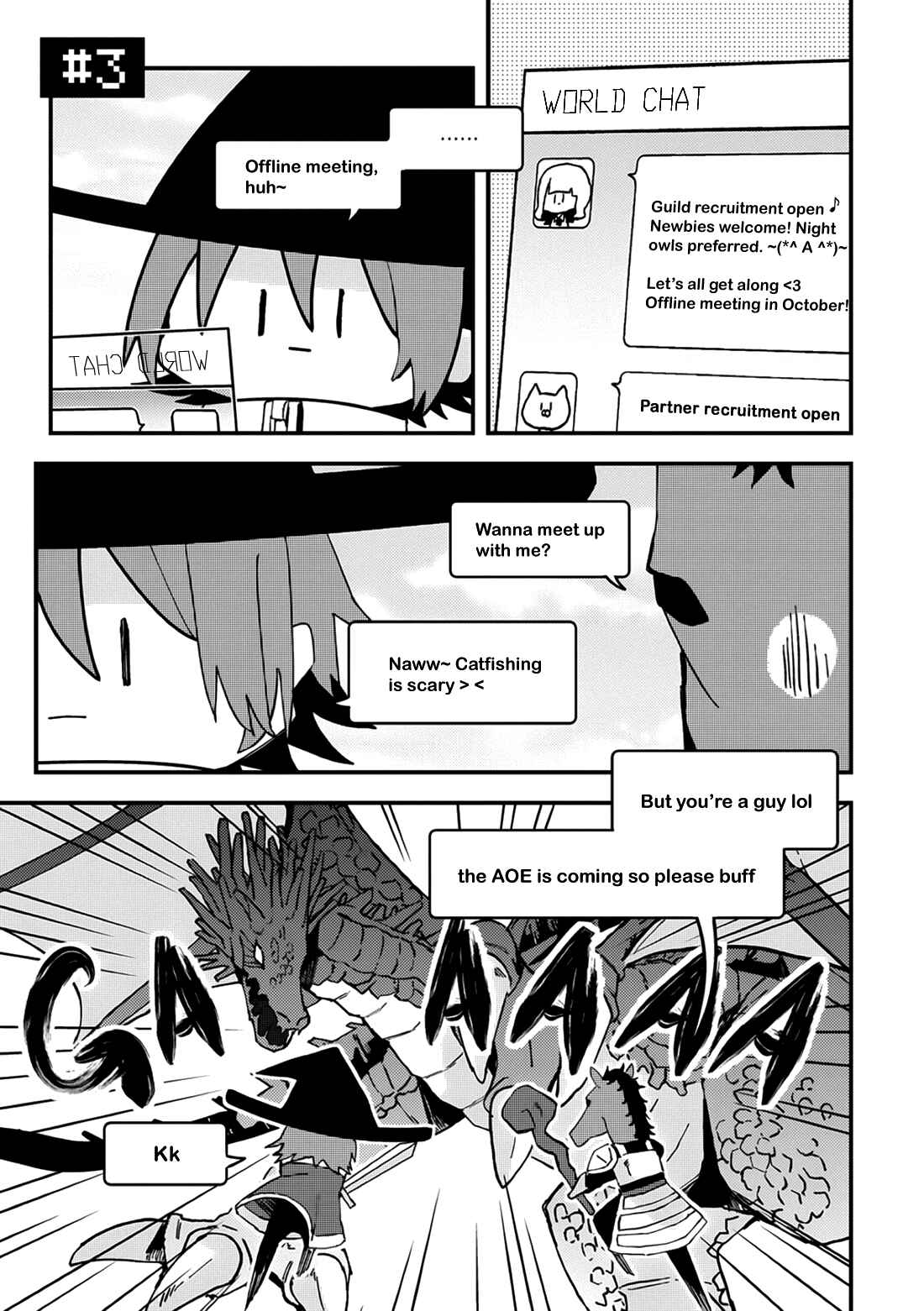 Page 2 Chapter 3 Online Game Nakama to Sashi Off shitara Shokuba no Onijoushi ga Kita
