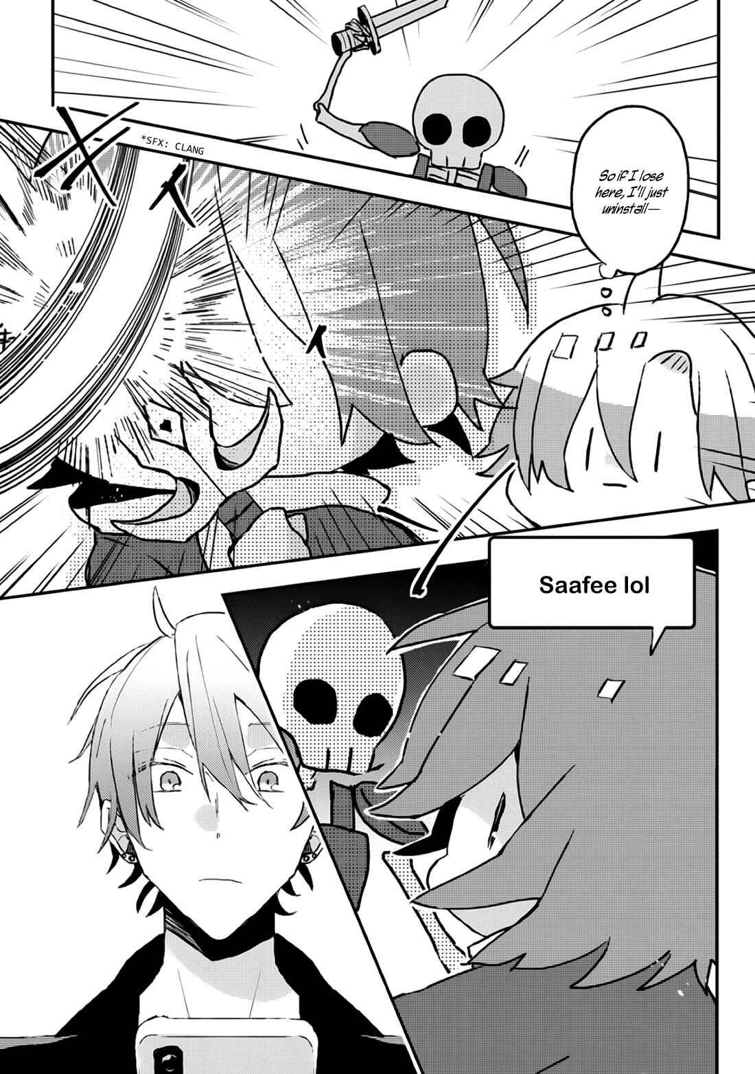 Page 5 Chapter 8.5 Online Game Nakama to Sashi Off shitara Shokuba no Onijoushi ga Kita