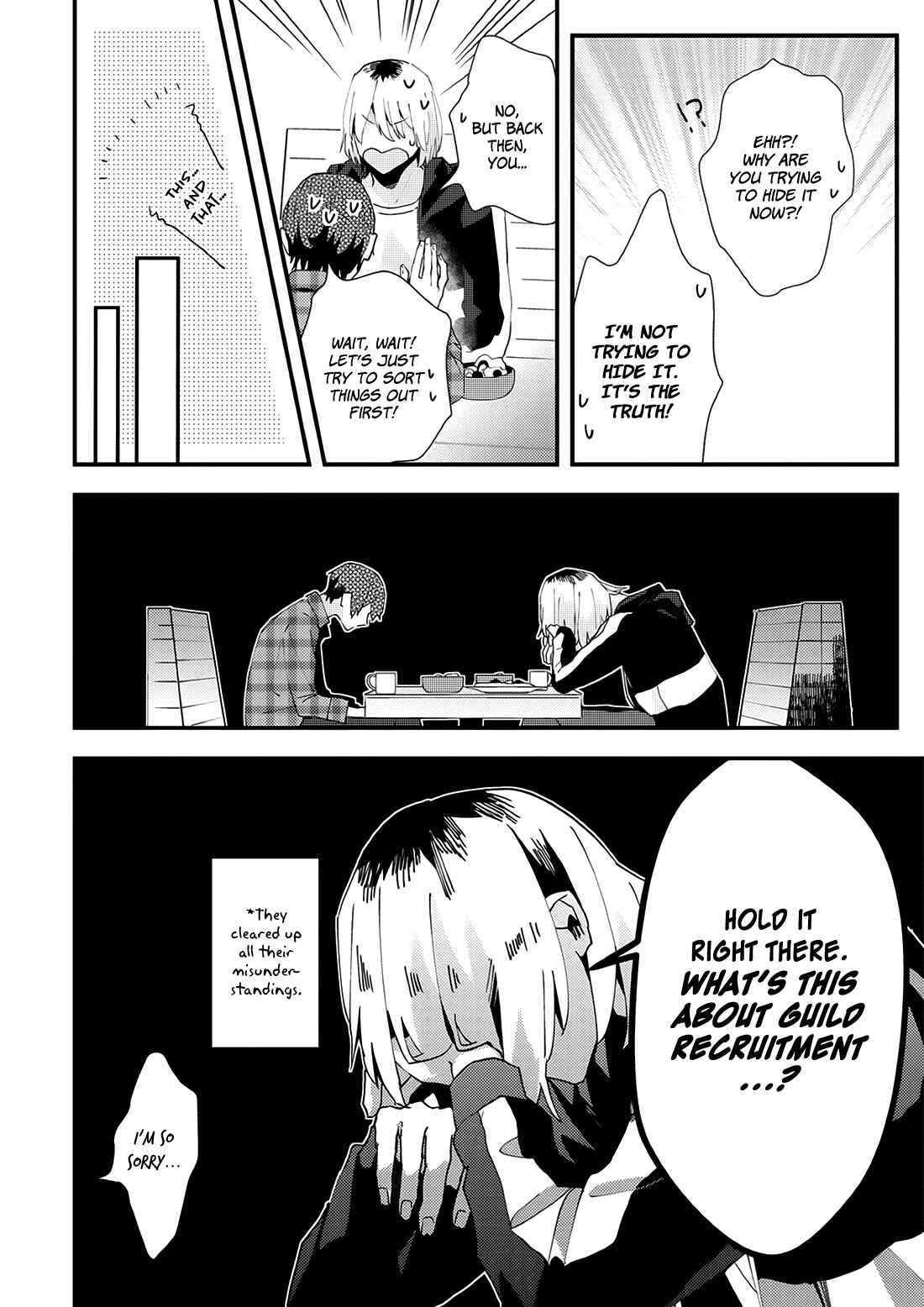 Page 14 Chapter 19.5 Online Game Nakama to Sashi Off shitara Shokuba no Onijoushi ga Kita
