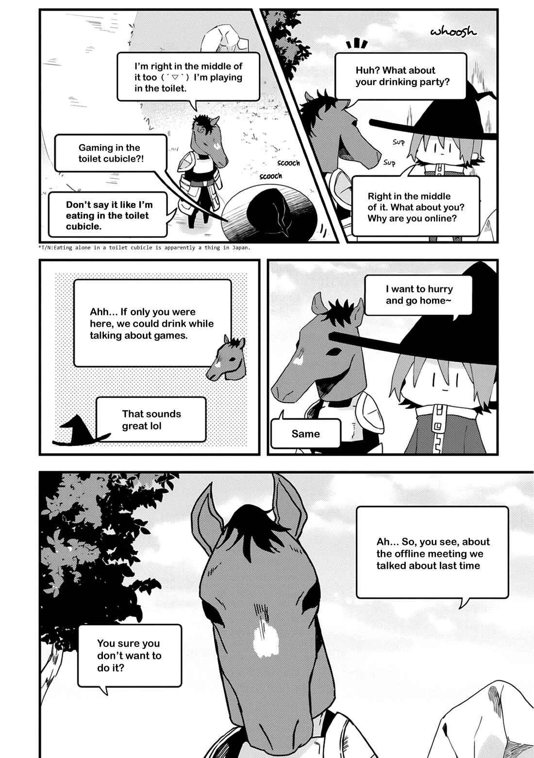 Page 3 Chapter 5 Online Game Nakama to Sashi Off shitara Shokuba no Onijoushi ga Kita
