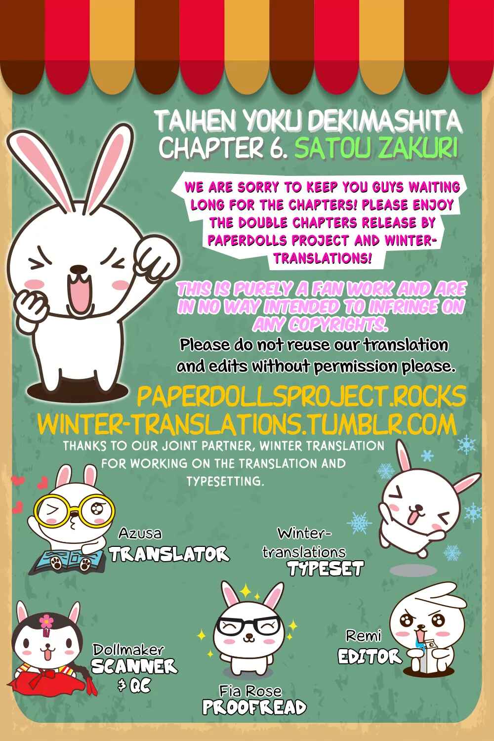 Page 2 Chapter 6 Taihen Yoku Dekimashita.