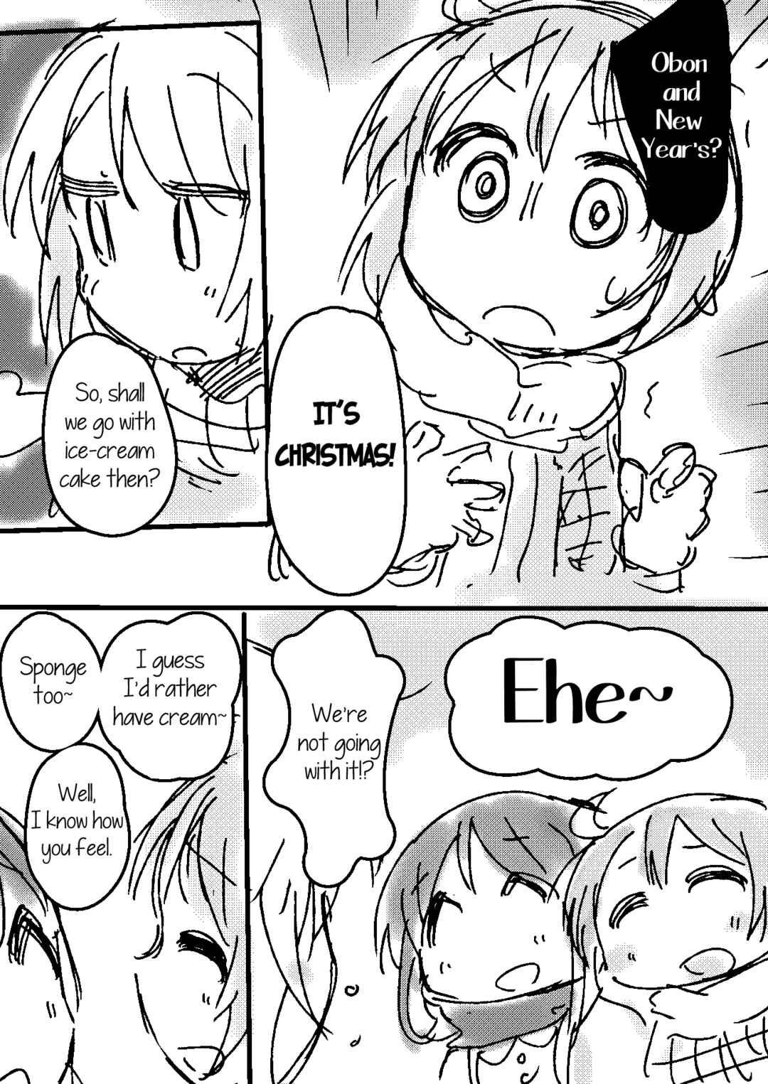 Page 5 Chapter Unknown_34be Yuyushiki - The Three Buying Christmas Cake (Doujinshi)