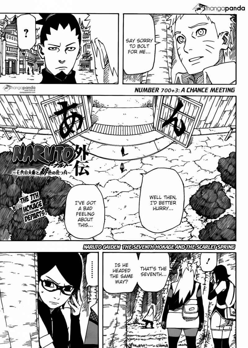 Page 1 Chapter 3 Naruto Gaiden: The Seventh Hokage and the Scarlet Spring
