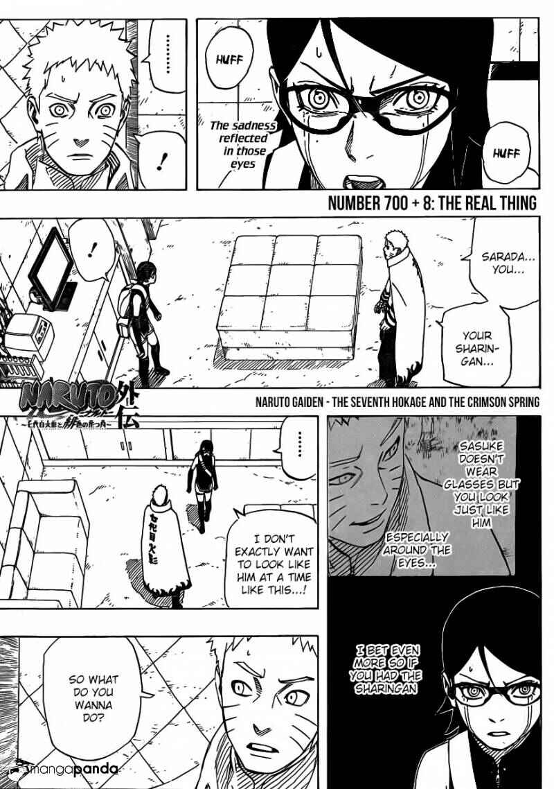 Page 1 Chapter 8 Naruto Gaiden: The Seventh Hokage and the Scarlet Spring