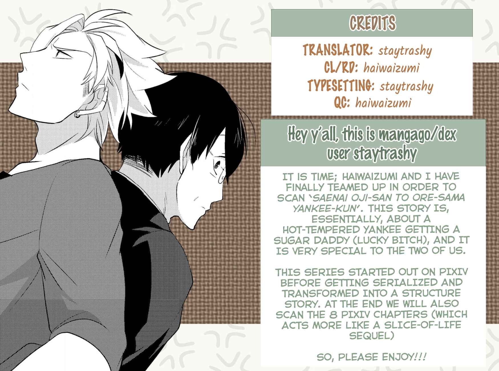 Page 1 Chapter 1 Saenai Oji-san to Ore-sama Yankee-kun