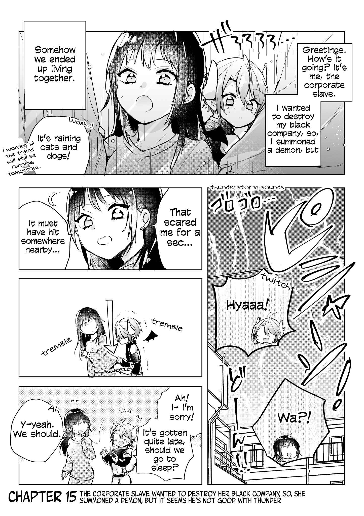 Page 1 Chapter 15 Shachiku OL to Akuma Shota