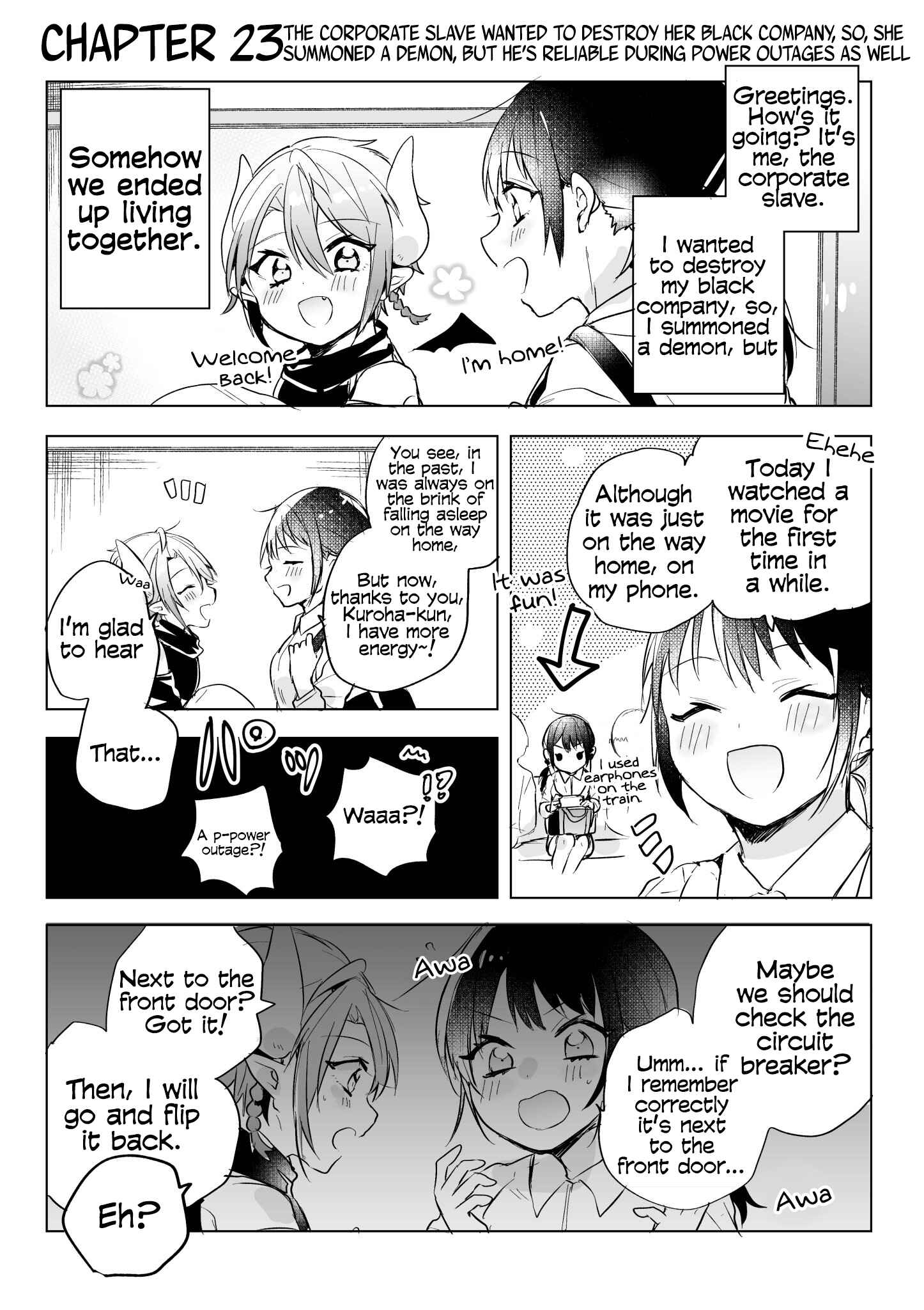 Page 1 Chapter 23 Shachiku OL to Akuma Shota
