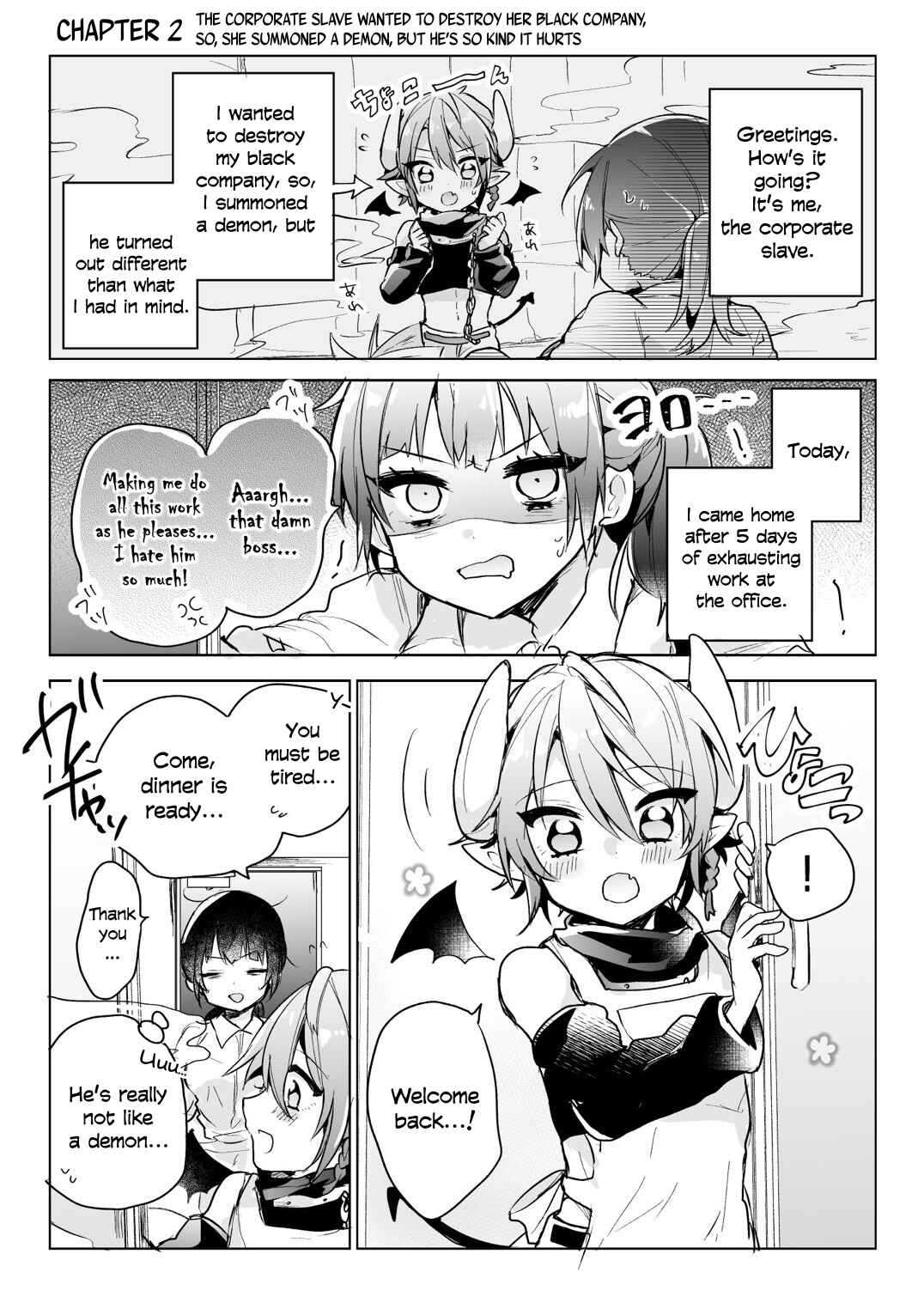 Page 1 Chapter 2 Shachiku OL to Akuma Shota