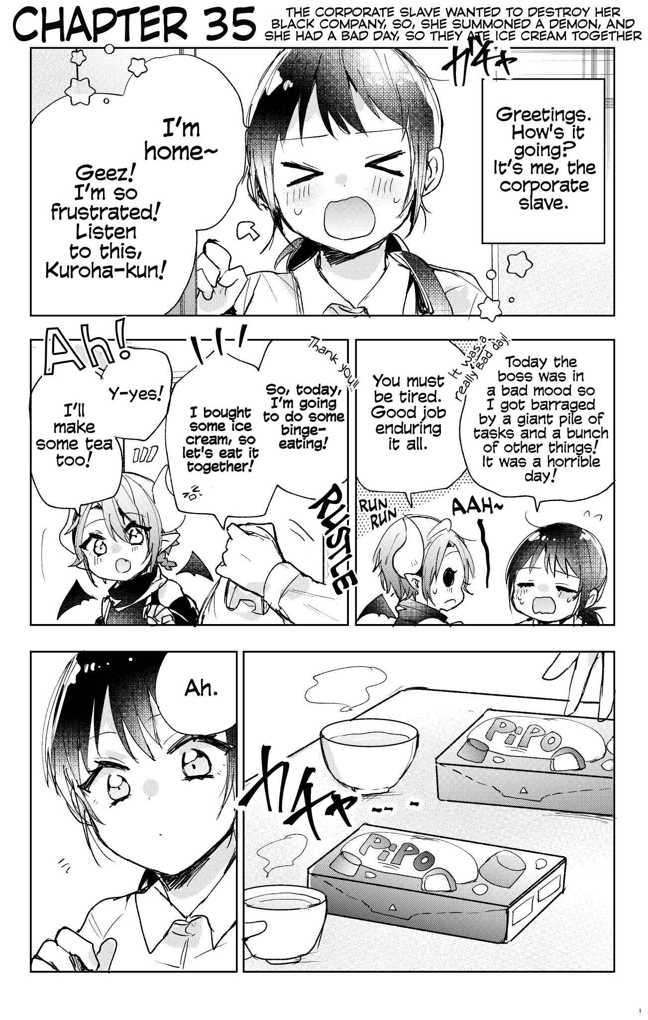 Page 1 Chapter 35 Shachiku OL to Akuma Shota