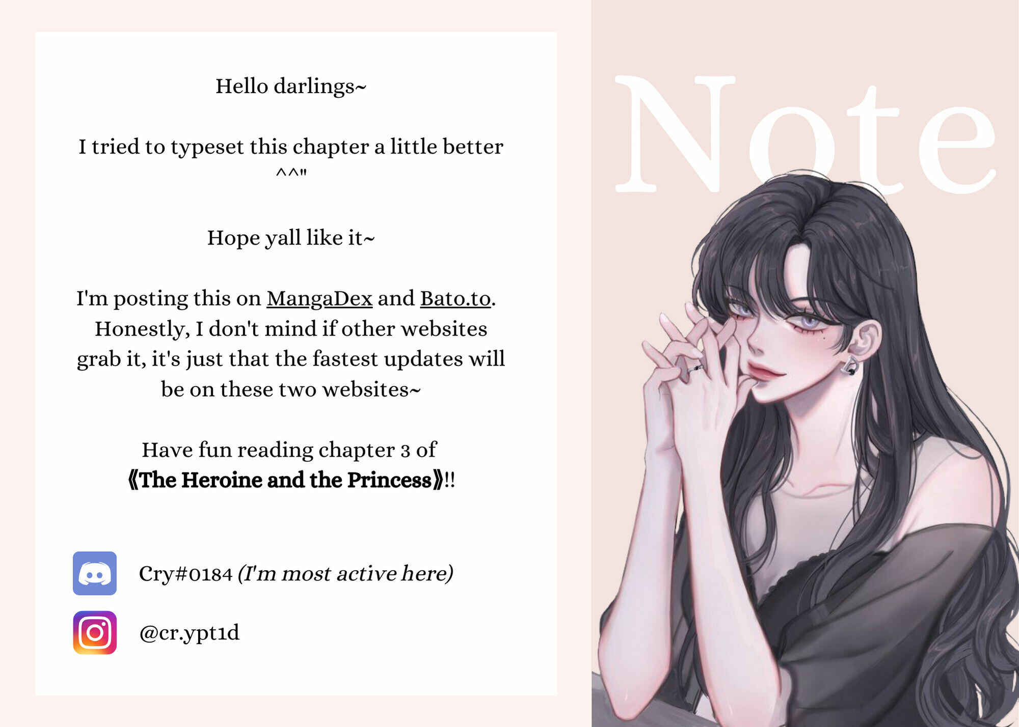 Page 1 Chapter 3 The Heroine and the Princess