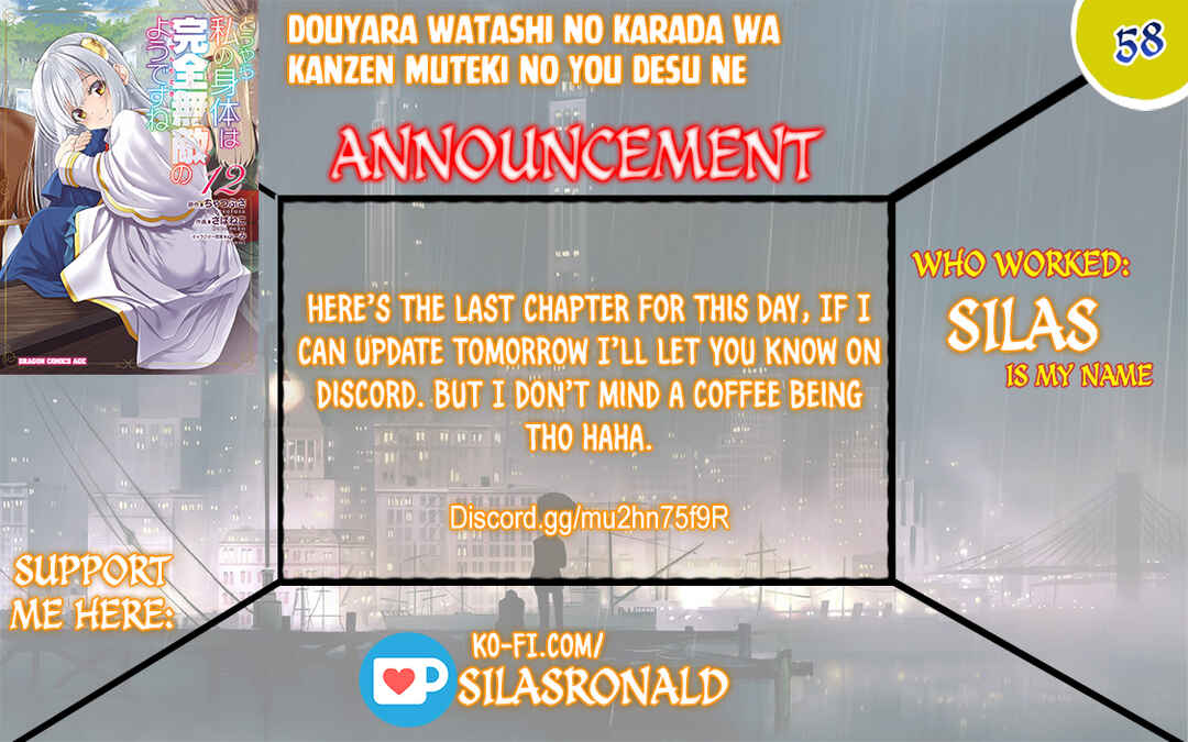 Page 1 Chapter 58 Douyara Watashi no Karada wa Kanzen Muteki no You Desu ne