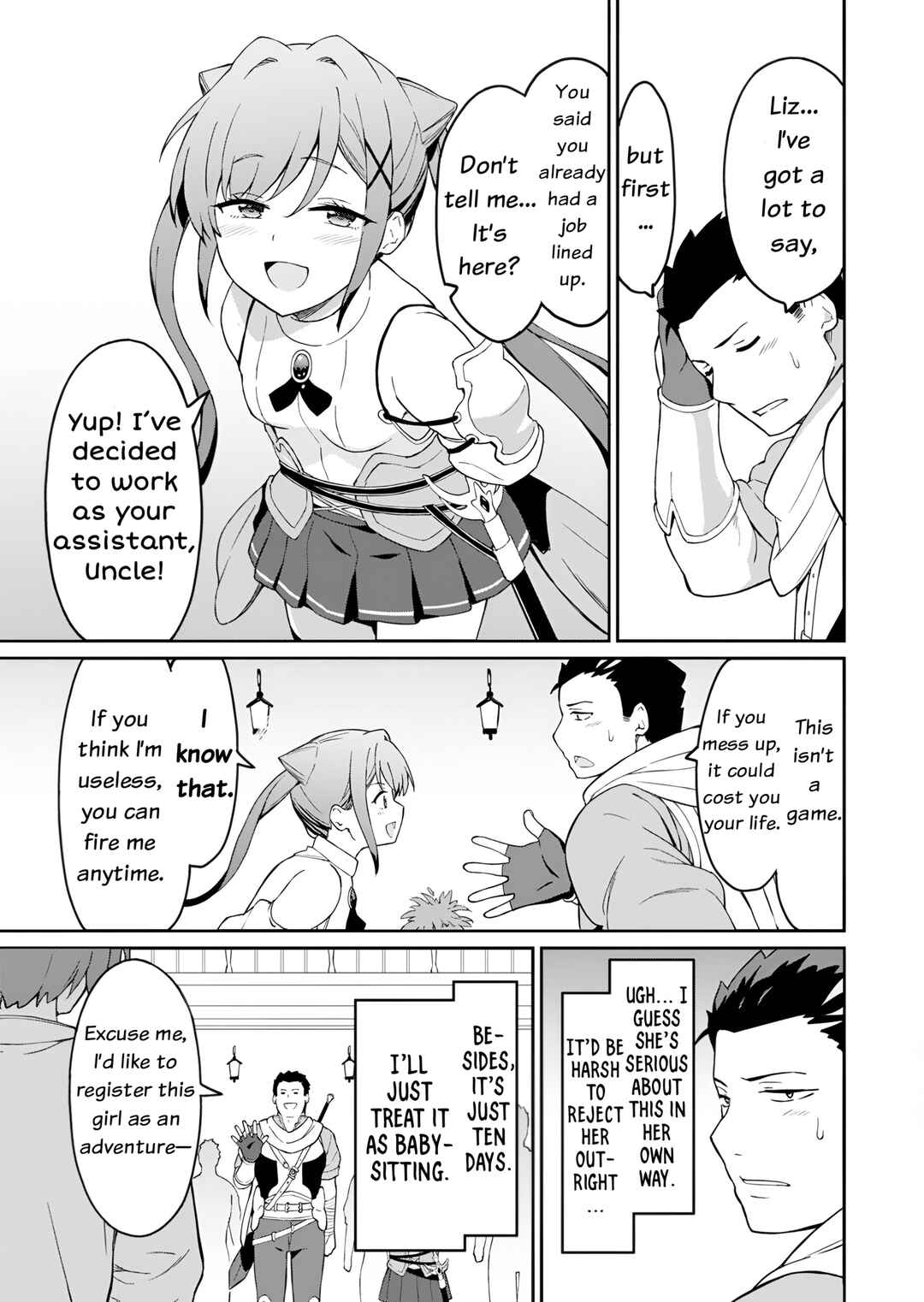 Page 16 Chapter 2 Haikei, Tengoku no Neesan, Yuusha ni Natta Mei ga Ero Sugite —— Ojisan, Hogosha Toka Sorosoro Muri Desu+