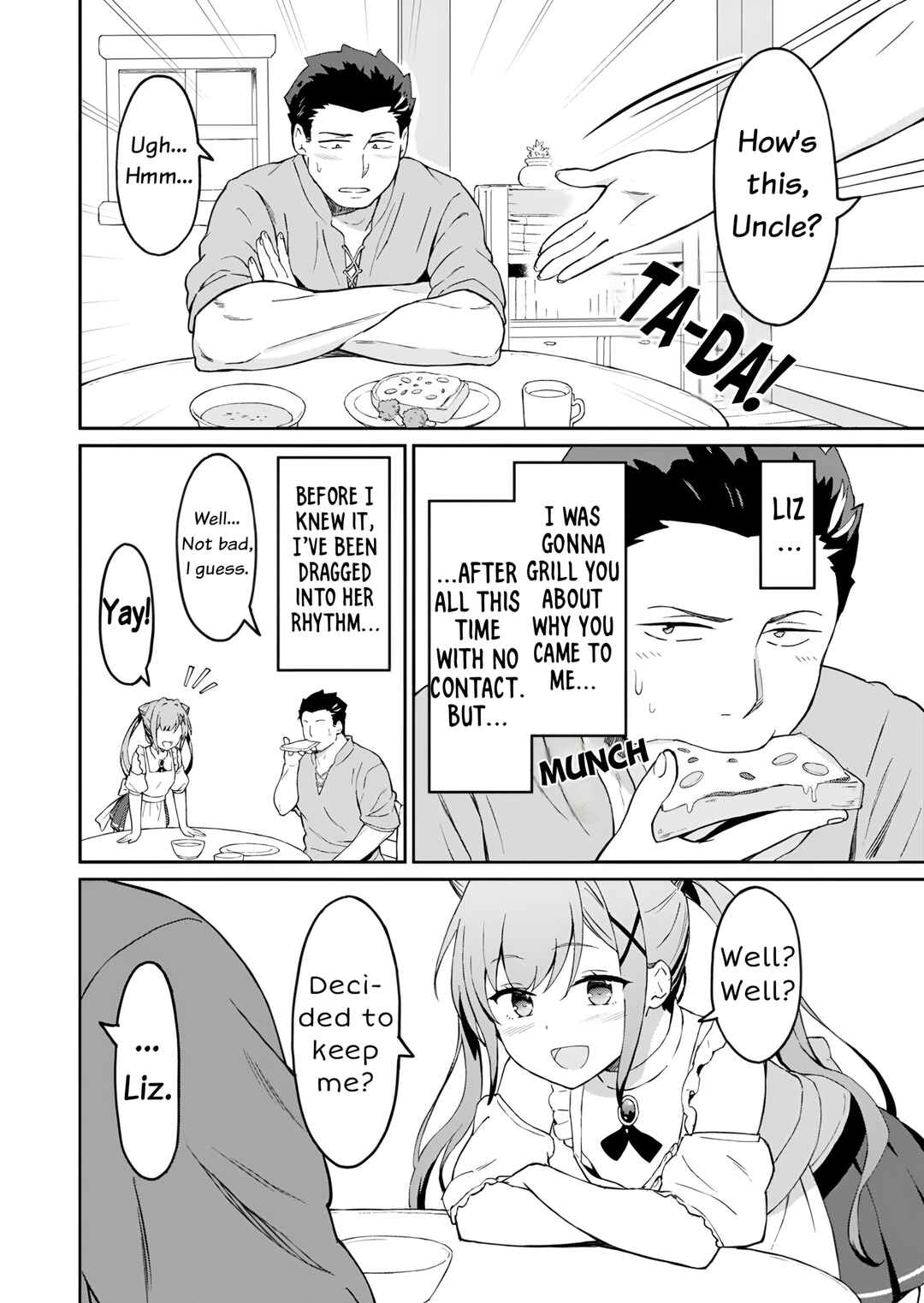 Page 3 Chapter 2 Haikei, Tengoku no Neesan, Yuusha ni Natta Mei ga Ero Sugite —— Ojisan, Hogosha Toka Sorosoro Muri Desu+
