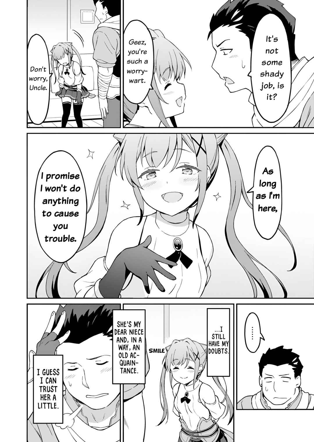 Page 7 Chapter 2 Haikei, Tengoku no Neesan, Yuusha ni Natta Mei ga Ero Sugite —— Ojisan, Hogosha Toka Sorosoro Muri Desu+