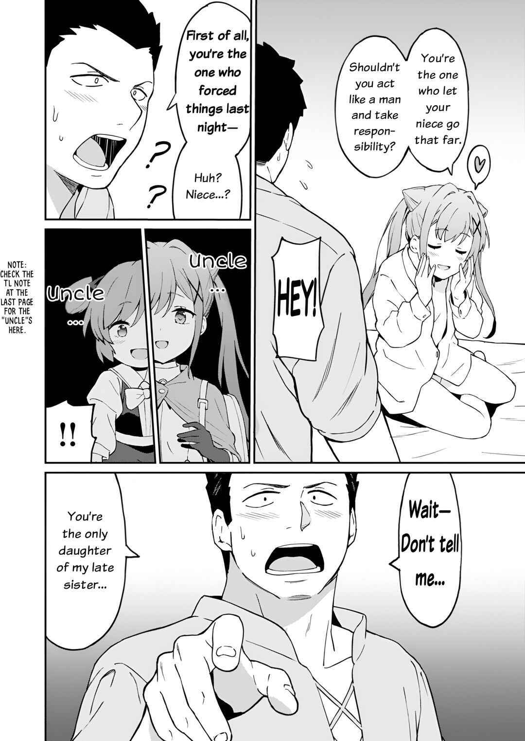 Page 48 Chapter 1 Haikei, Tengoku no Neesan, Yuusha ni Natta Mei ga Ero Sugite —— Ojisan, Hogosha Toka Sorosoro Muri Desu+