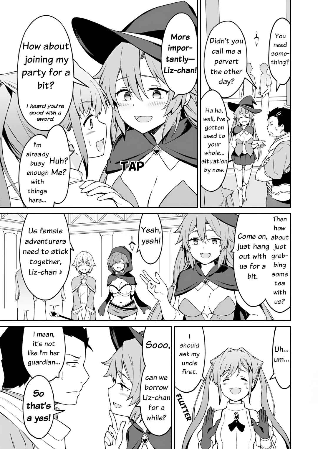 Page 8 Chapter 3 Haikei, Tengoku no Neesan, Yuusha ni Natta Mei ga Ero Sugite —— Ojisan, Hogosha Toka Sorosoro Muri Desu+