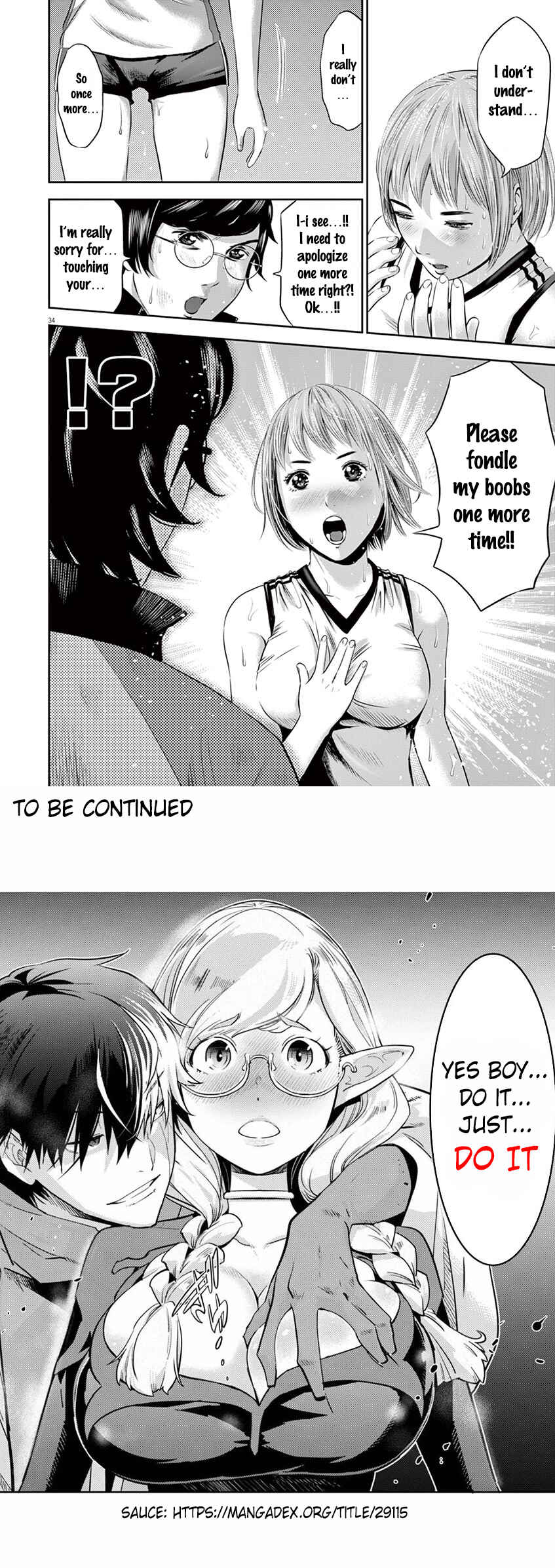 Page 34 Chapter 2 Te no Hira ni Ai o!