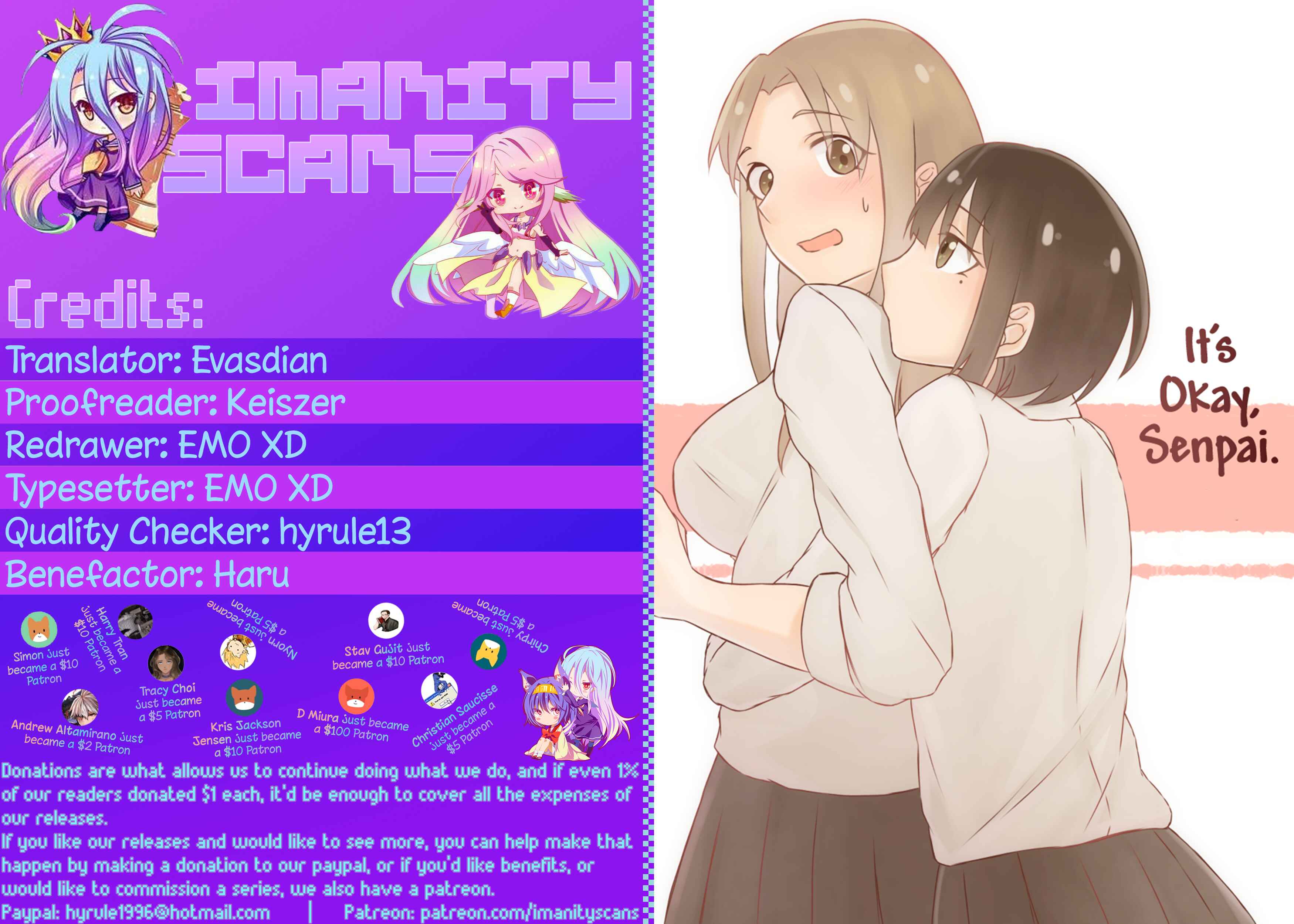 Page 1 Chapter 8 Ii desuyo, Senpai