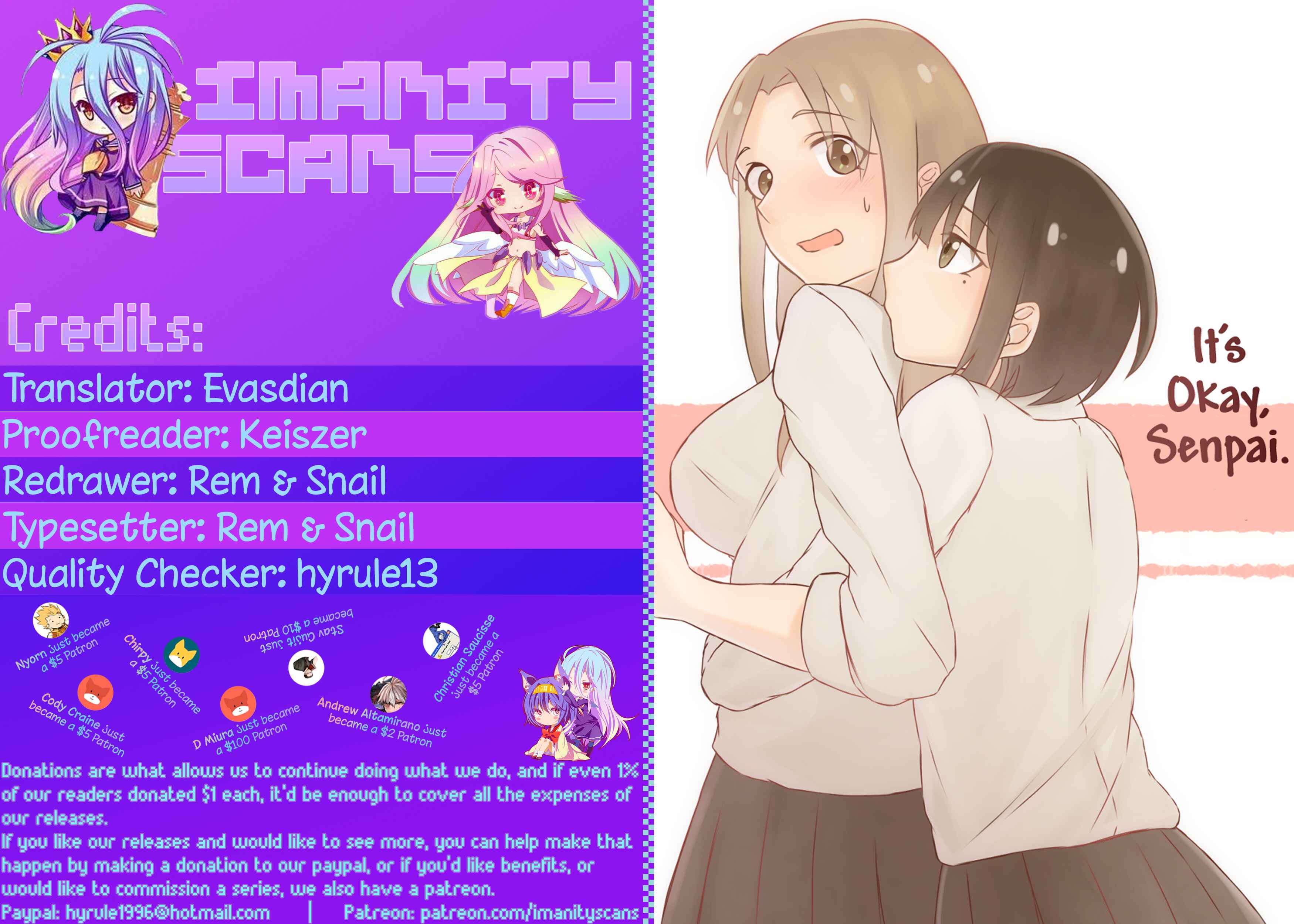 Page 1 Chapter 7 Ii desuyo, Senpai