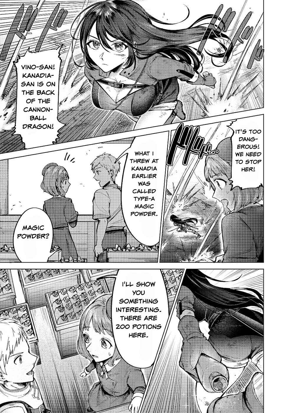 Page 13 Chapter 7 Potion wa 160 km/h de Nageru Mono! ~Item-gakari no Ore ga Bannou Kaifukuyaku o Touteki suru Koto de Saikyou no Boukensha ni Nariagaru!?~