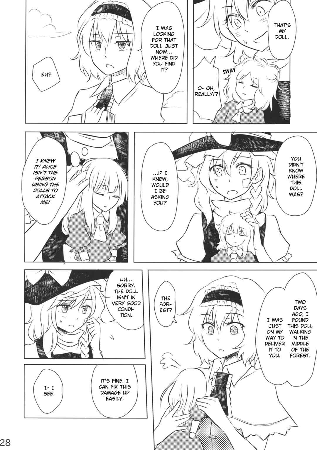 Page 27 Chapter Unknown_0de7 Touhou - Marisa to Alice no Fushin na Ningyou (Doujinshi)