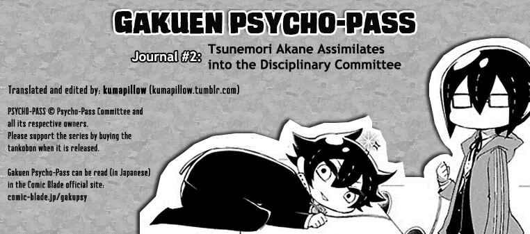 Page 1 Chapter 2 Gakuen Psycho-Pass
