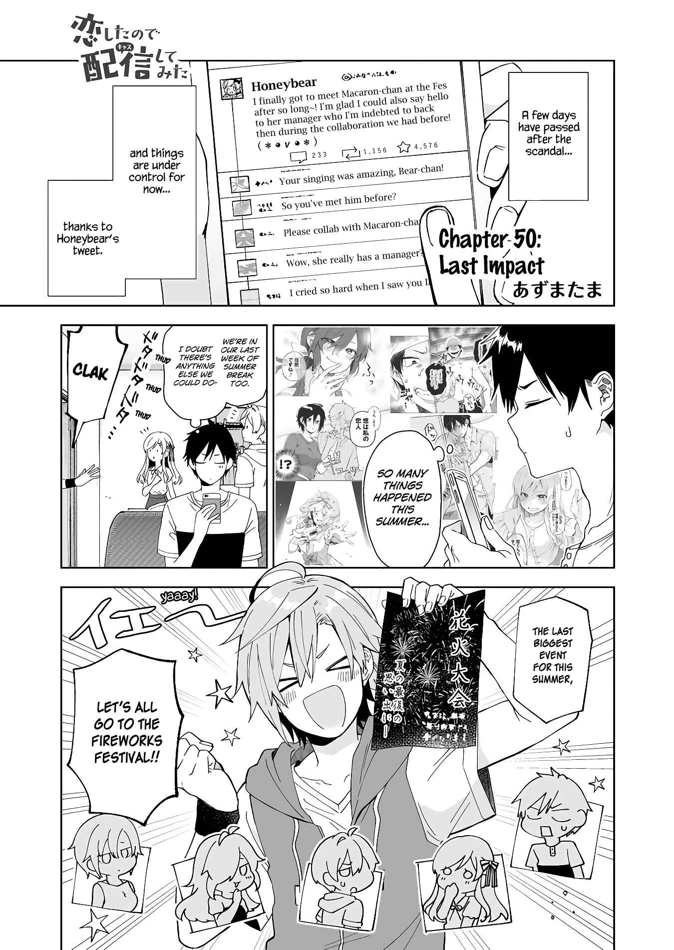 Page 1 Chapter 50 I Fell in Love, so I Tried Livestreaming.