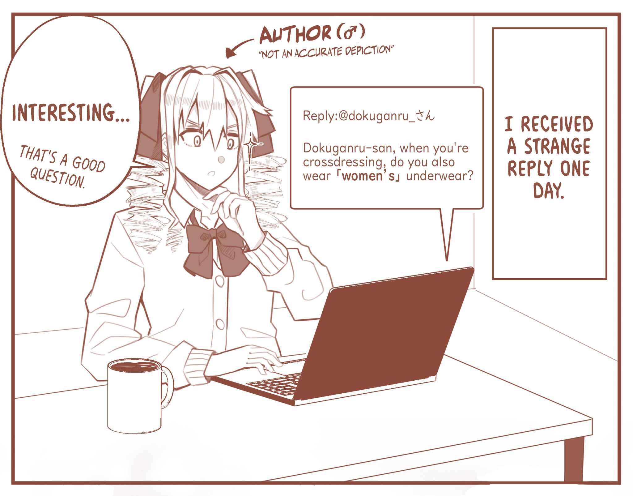 Page 1 Chapter Unknown_0fe1 When youre crossdressing, what do you do about your underwear?