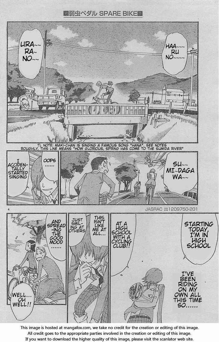 Page 4 Chapter 1 Yowamushi Pedal - Spare Bike