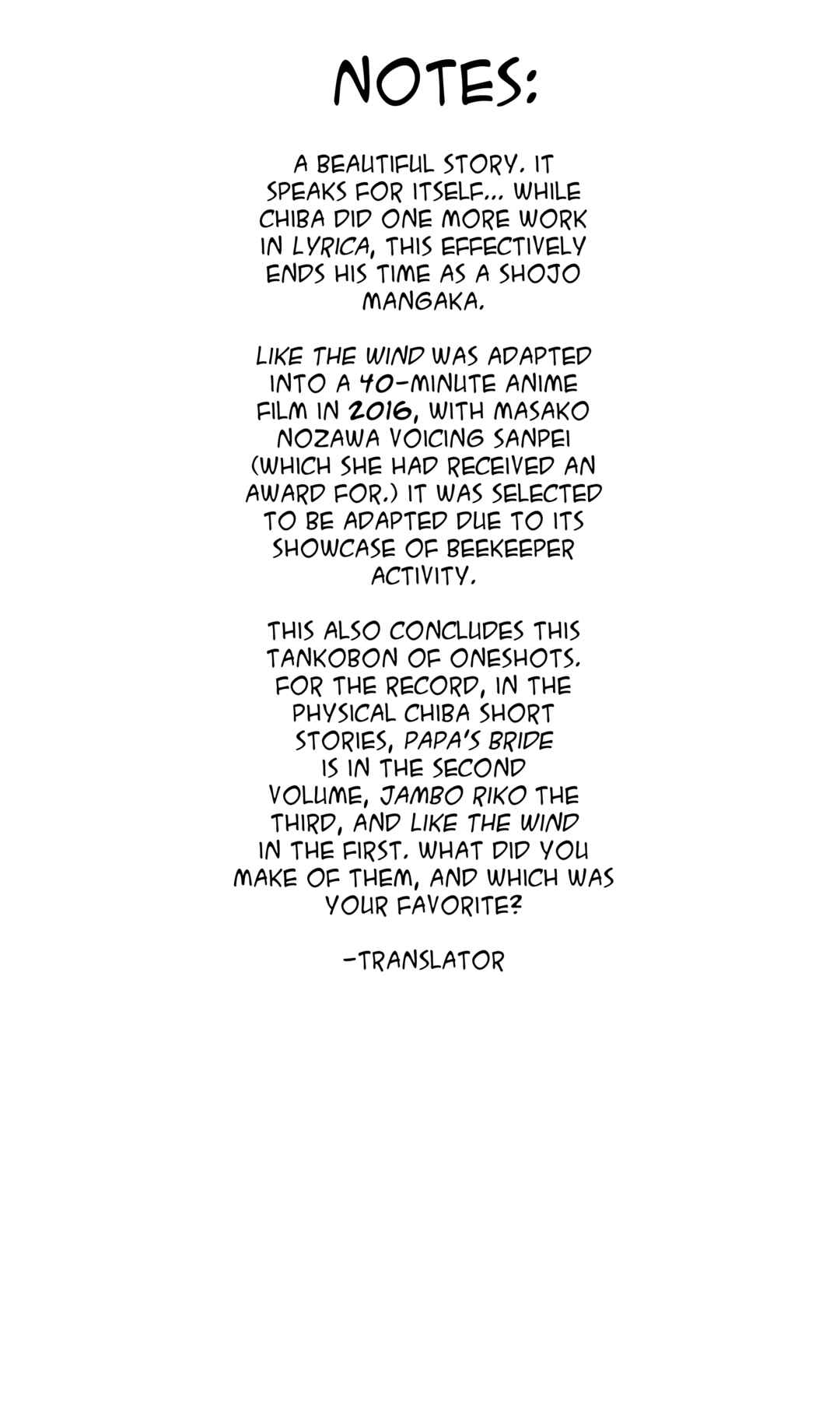 Page 48 Chapter 20 Tetsuya Chiba Short Stories - Shojo Manga