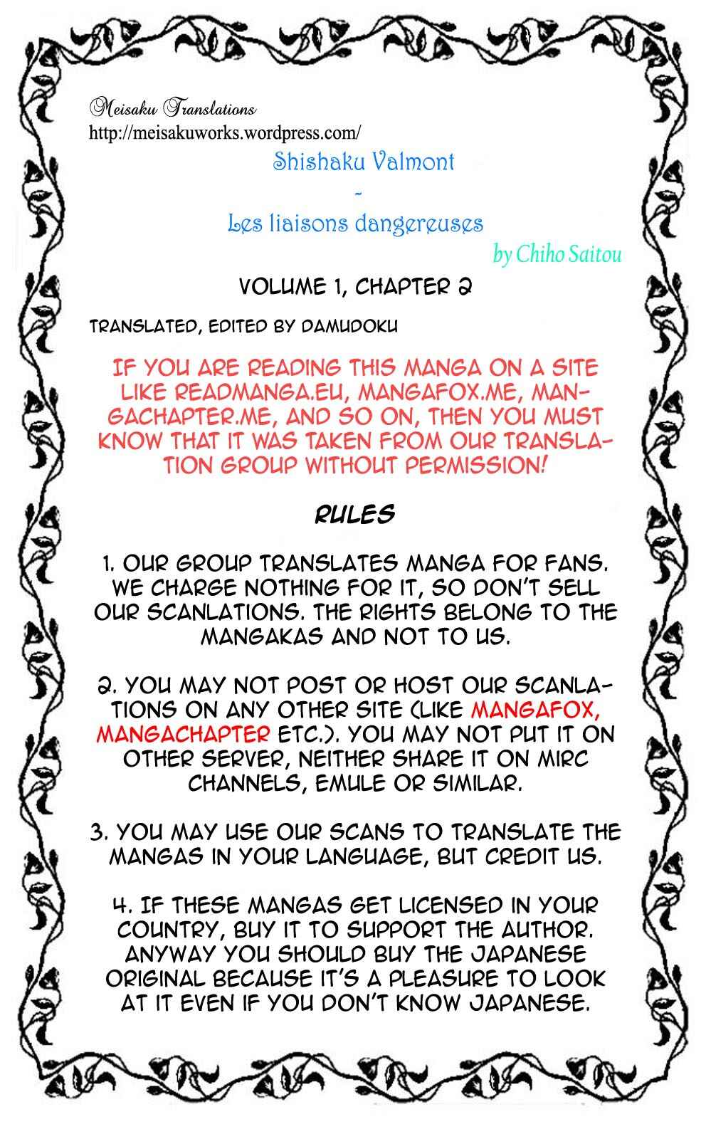 Page 47 Chapter 2 Viscount Valmont - Les Liaisons Dangereuses