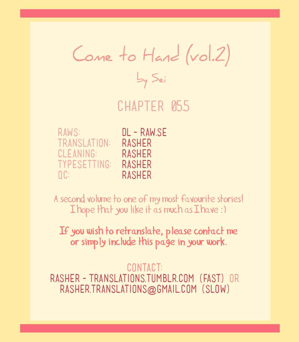 Page 9 Chapter 5.5 Come to Hand