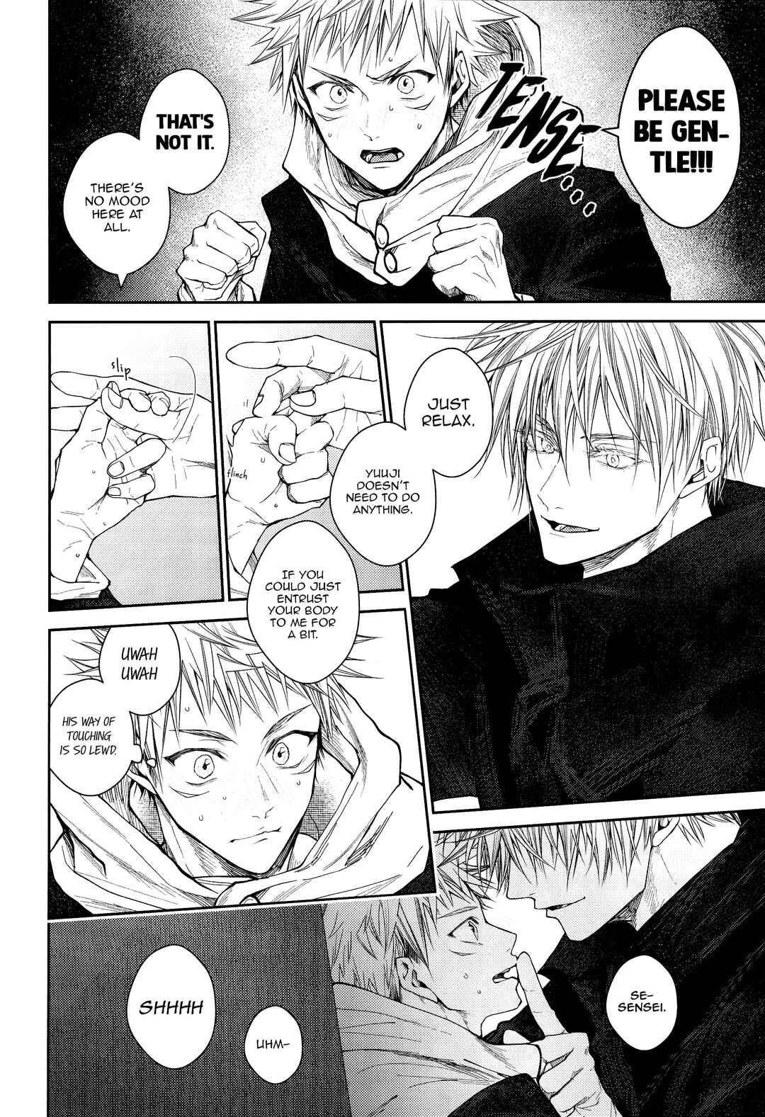 Page 11 Chapter Unknown_0a6a Jujutsu Kaisen - Kiss Me Tender Plus!! (Doujinshi)