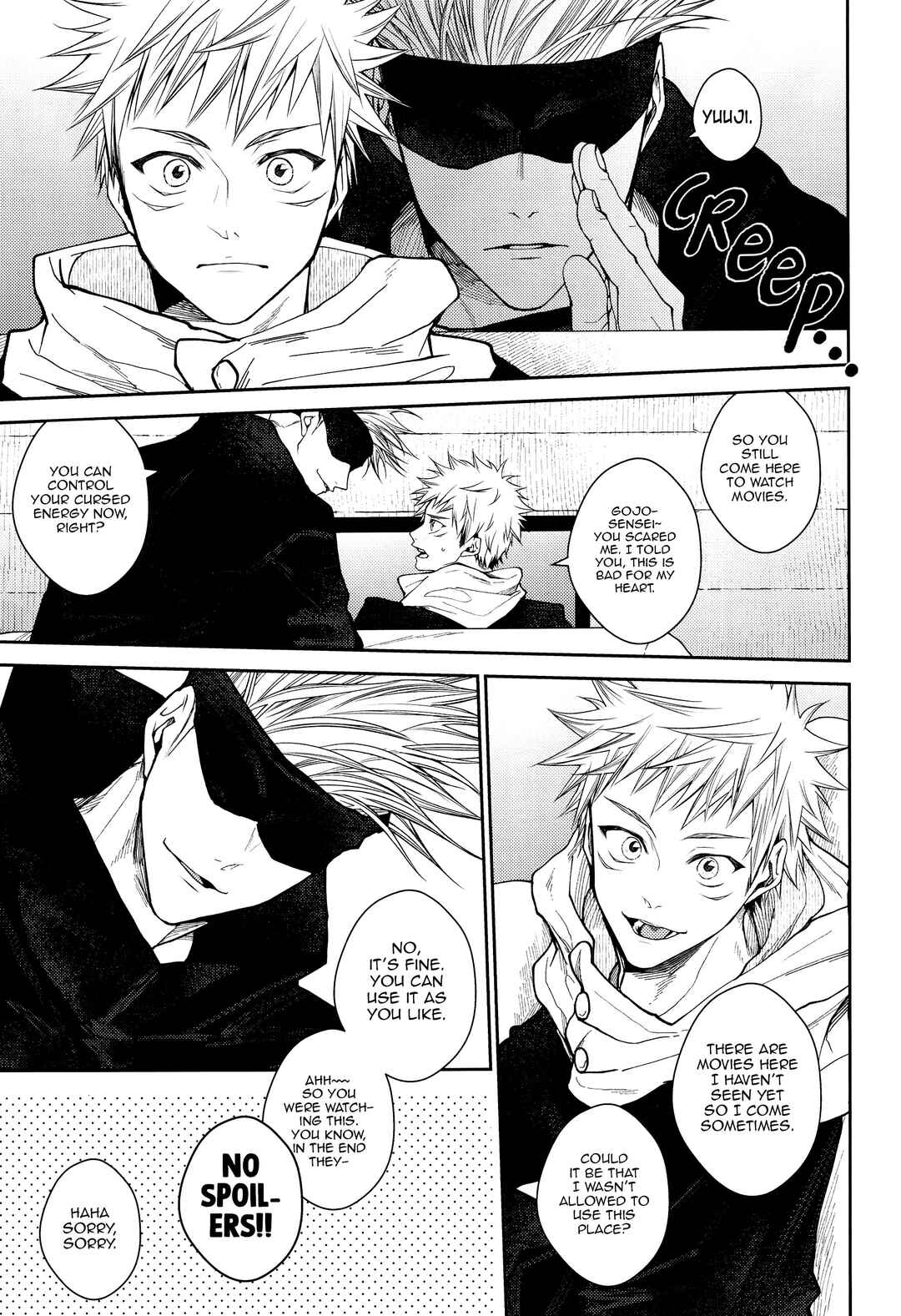 Page 2 Chapter Unknown_0a6a Jujutsu Kaisen - Kiss Me Tender Plus!! (Doujinshi)