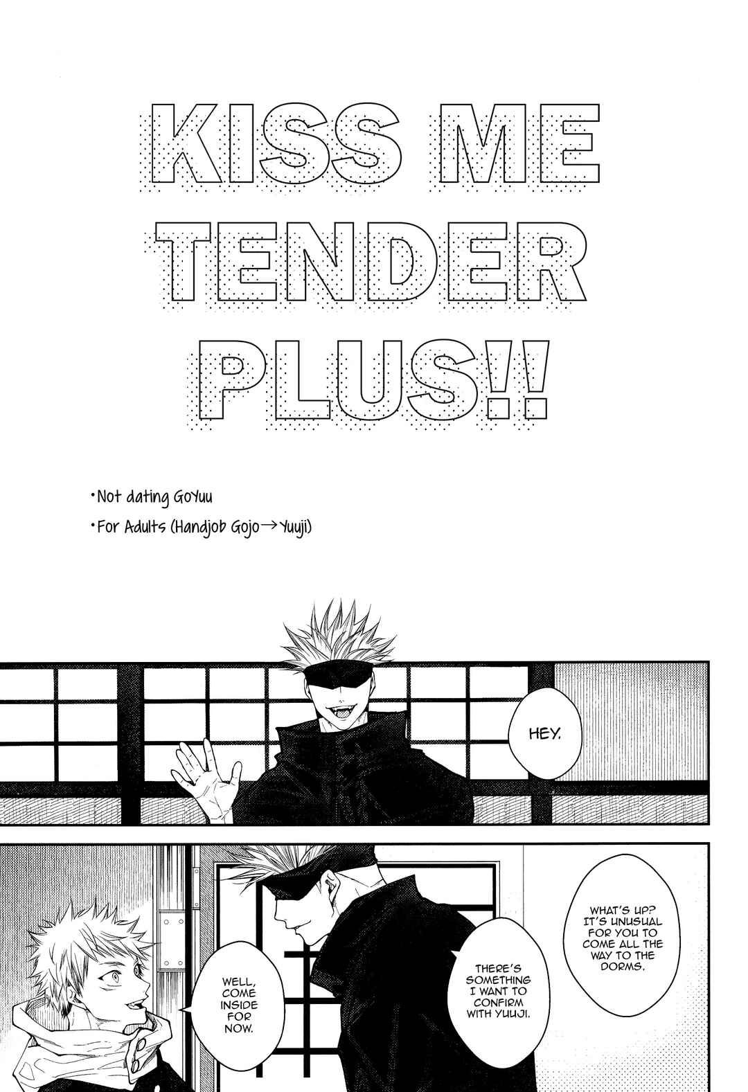Page 6 Chapter Unknown_0a6a Jujutsu Kaisen - Kiss Me Tender Plus!! (Doujinshi)