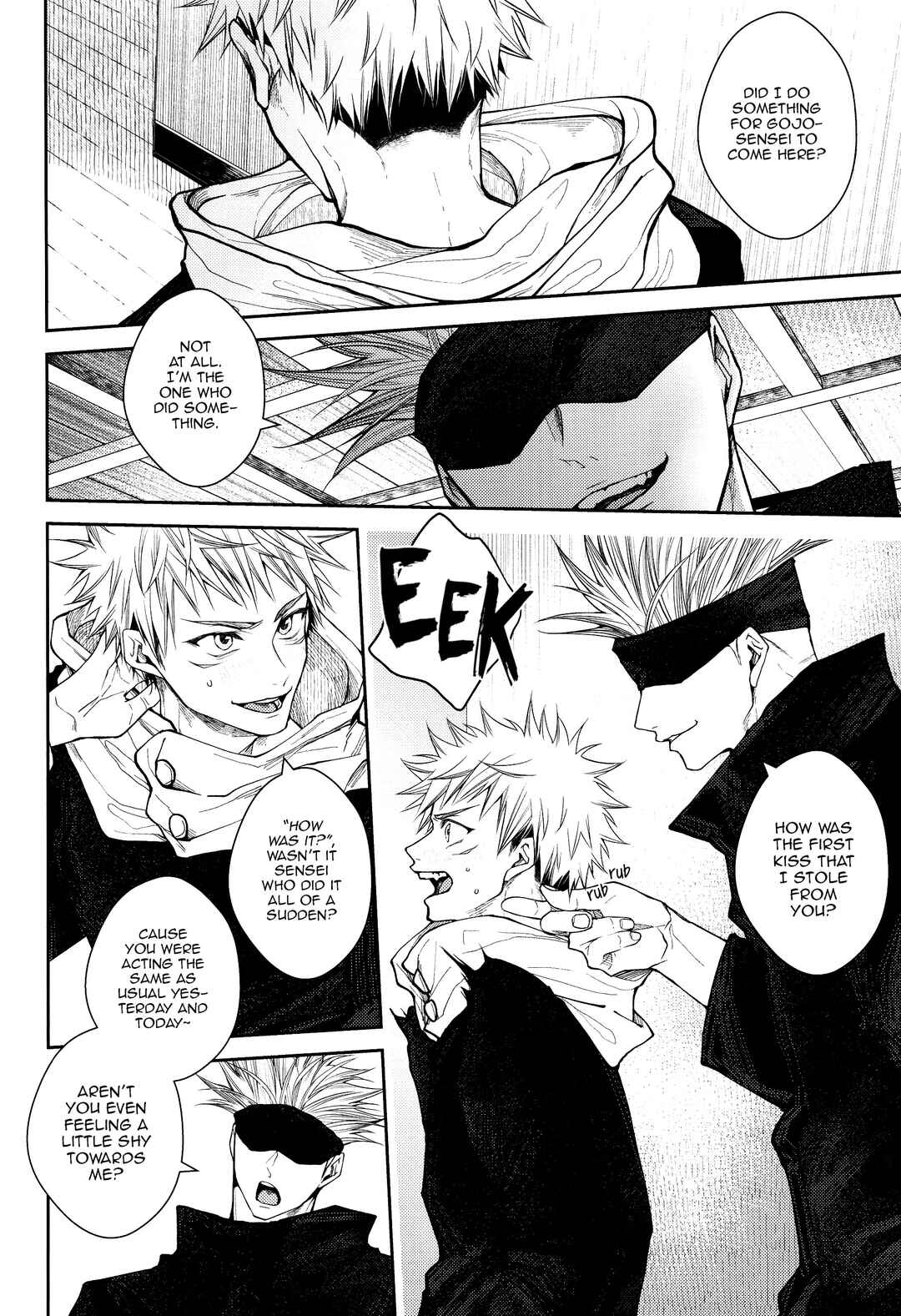 Page 7 Chapter Unknown_0a6a Jujutsu Kaisen - Kiss Me Tender Plus!! (Doujinshi)